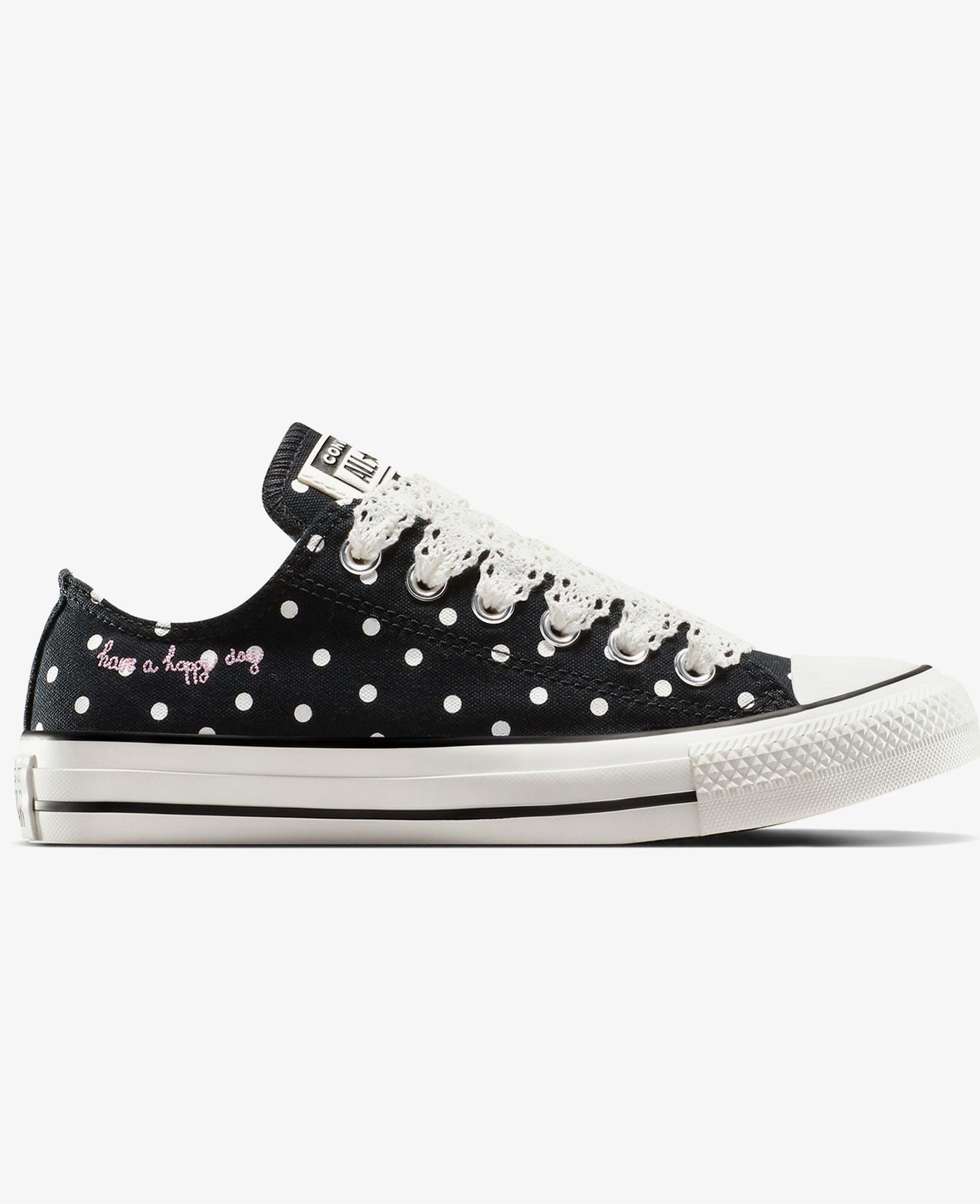 Converse Chuck Taylor All Star Polka Dots Kadın Siyah Sneaker