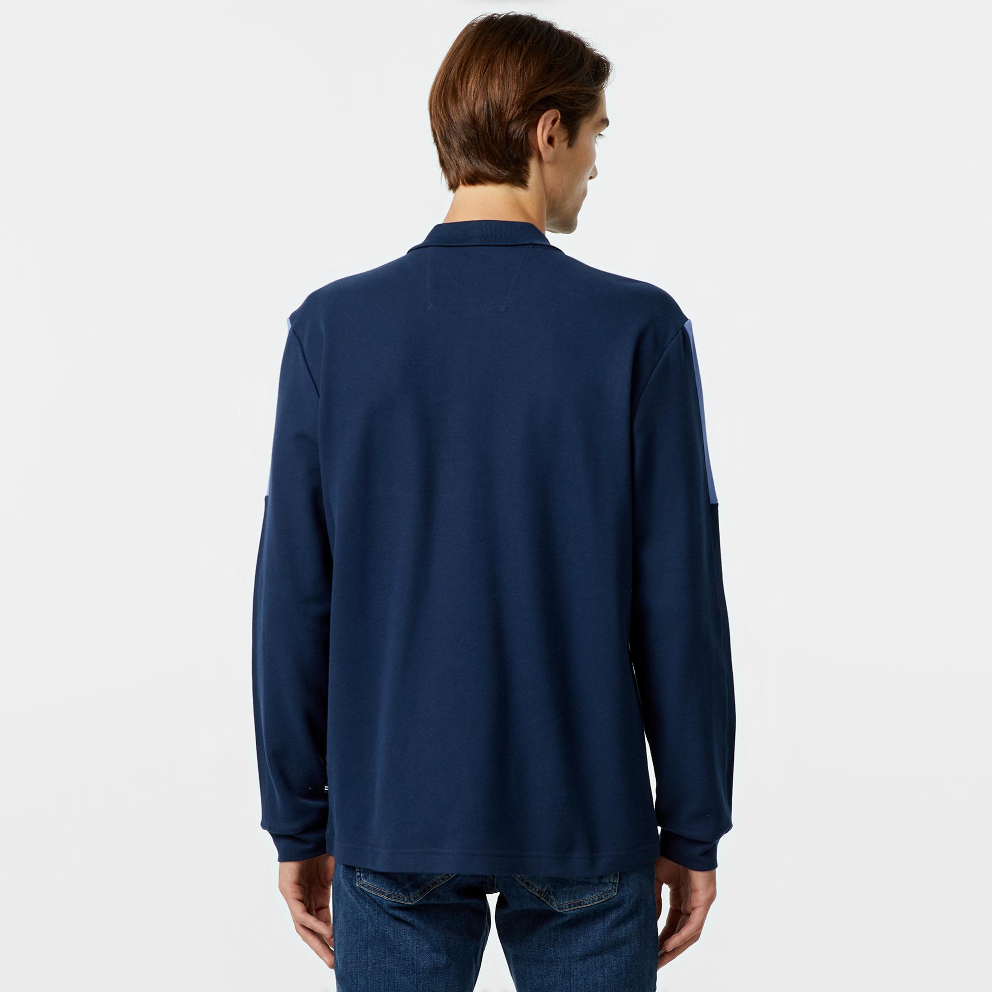 Nautica Erkek Lacivert Uzun Kollu Polo Yaka T-Shirt