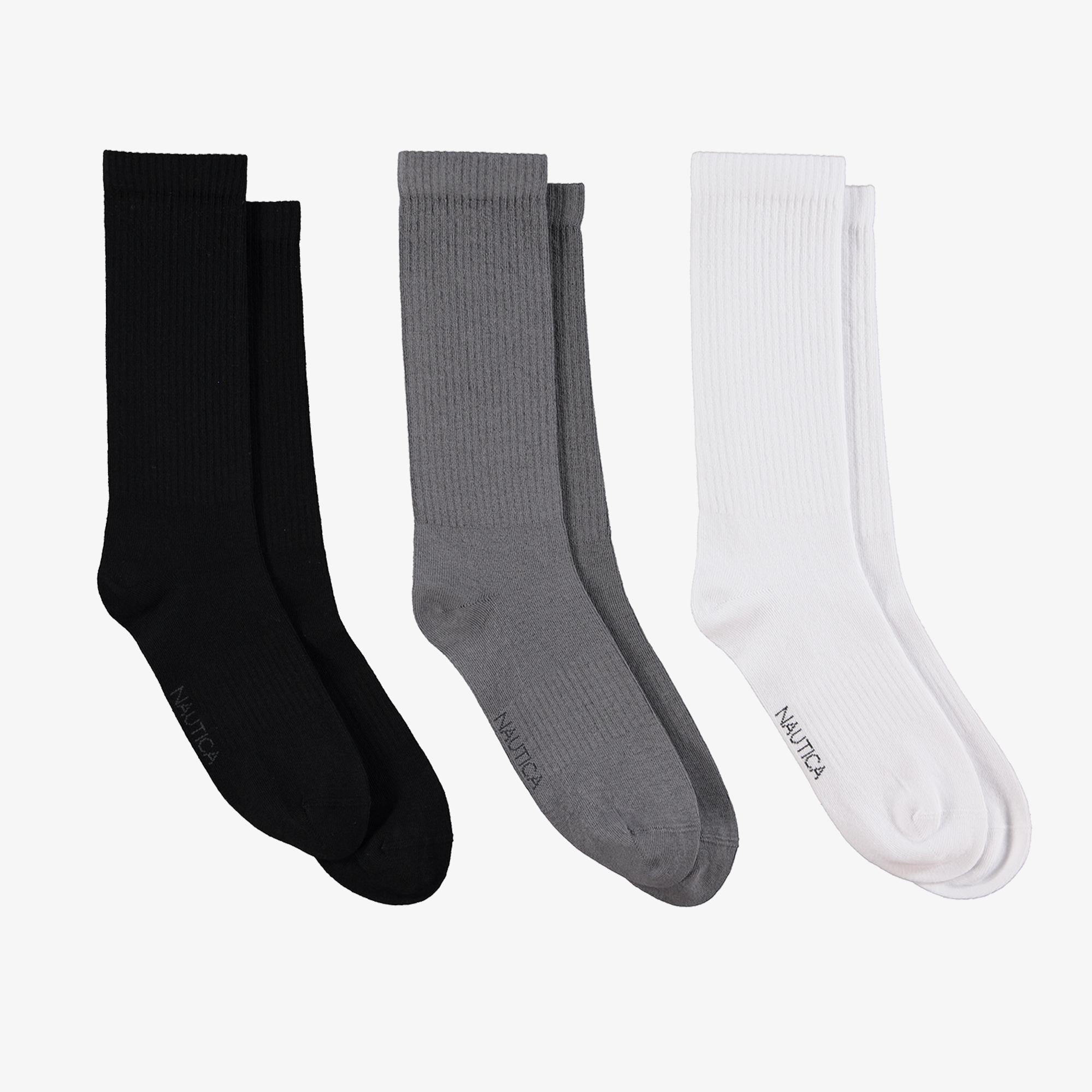 Nautica Unisex Siyah 3'lü Çorap