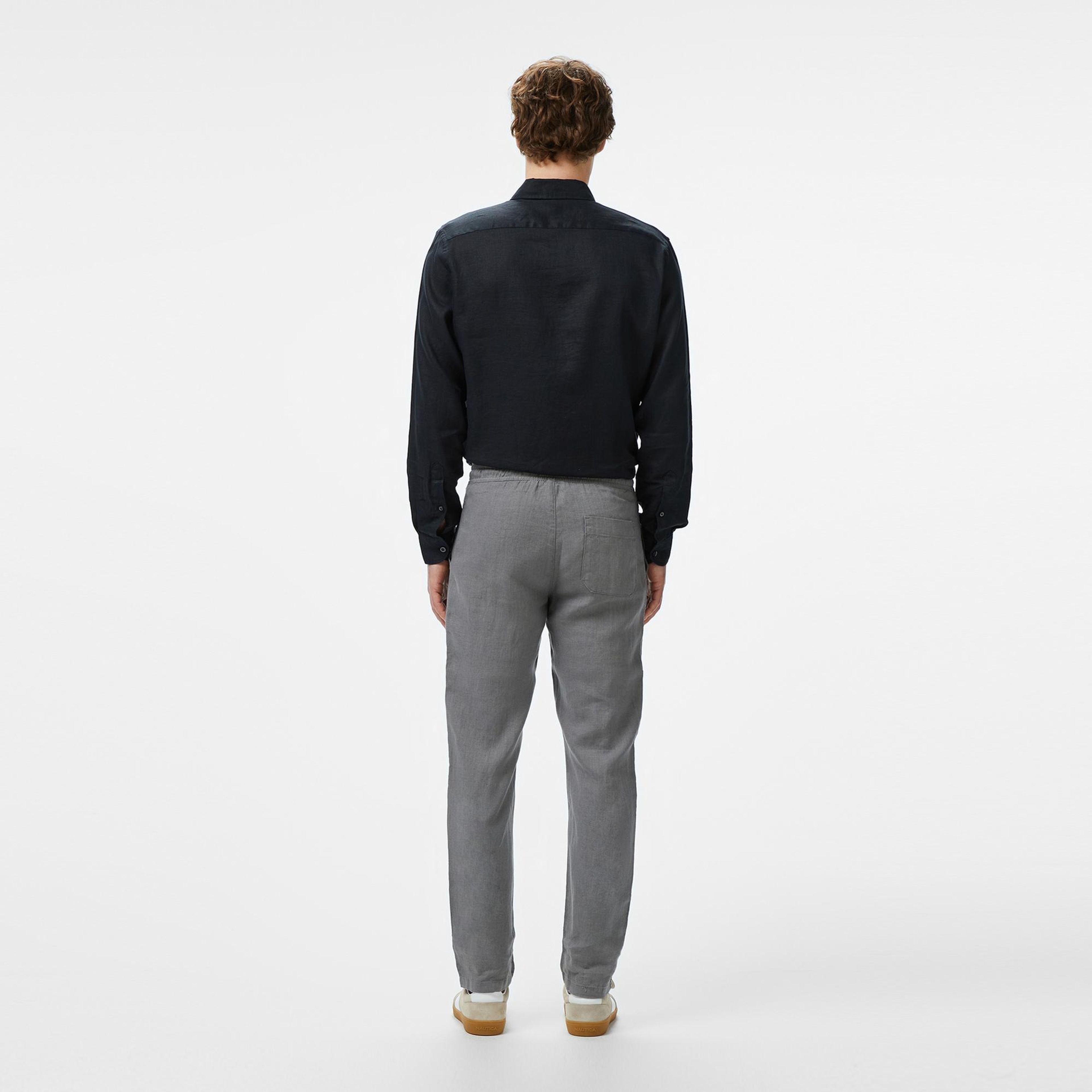 Nautica Erkek Gri Jogger Keten Pantolon