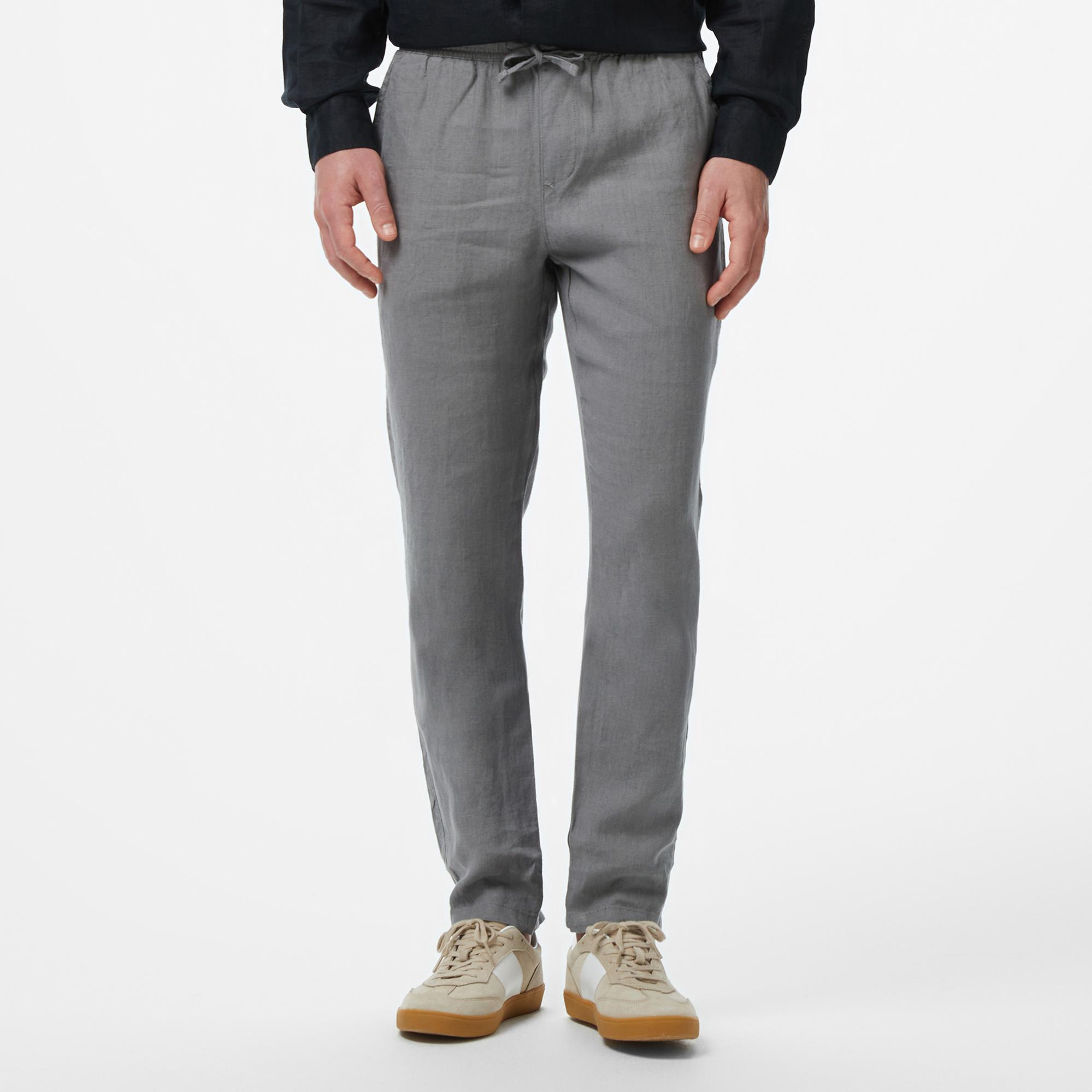 Nautica Erkek Gri Jogger Keten Pantolon