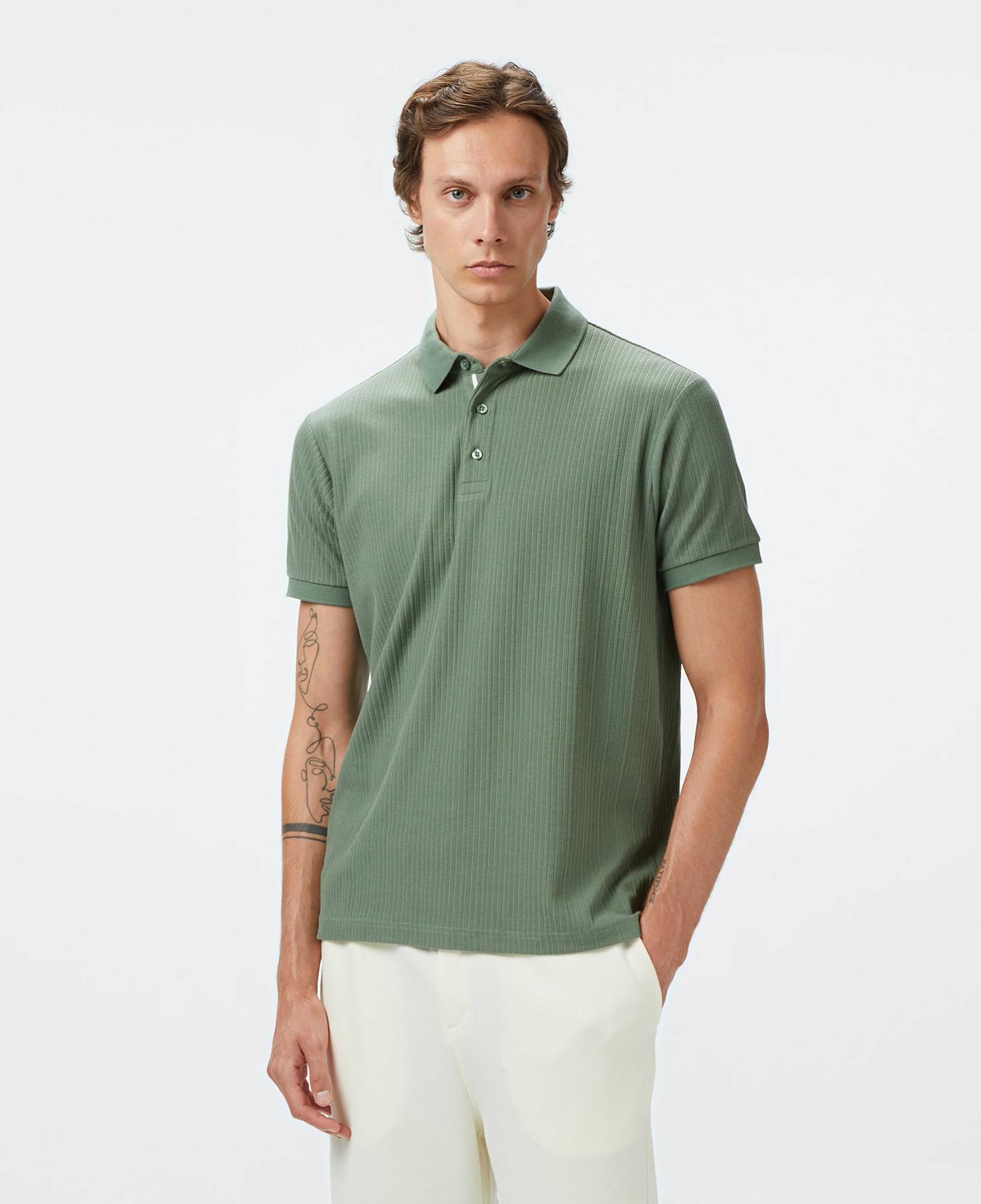 Nautica Erkek Yeşil Regular Fit Polo Yaka T-Shirt