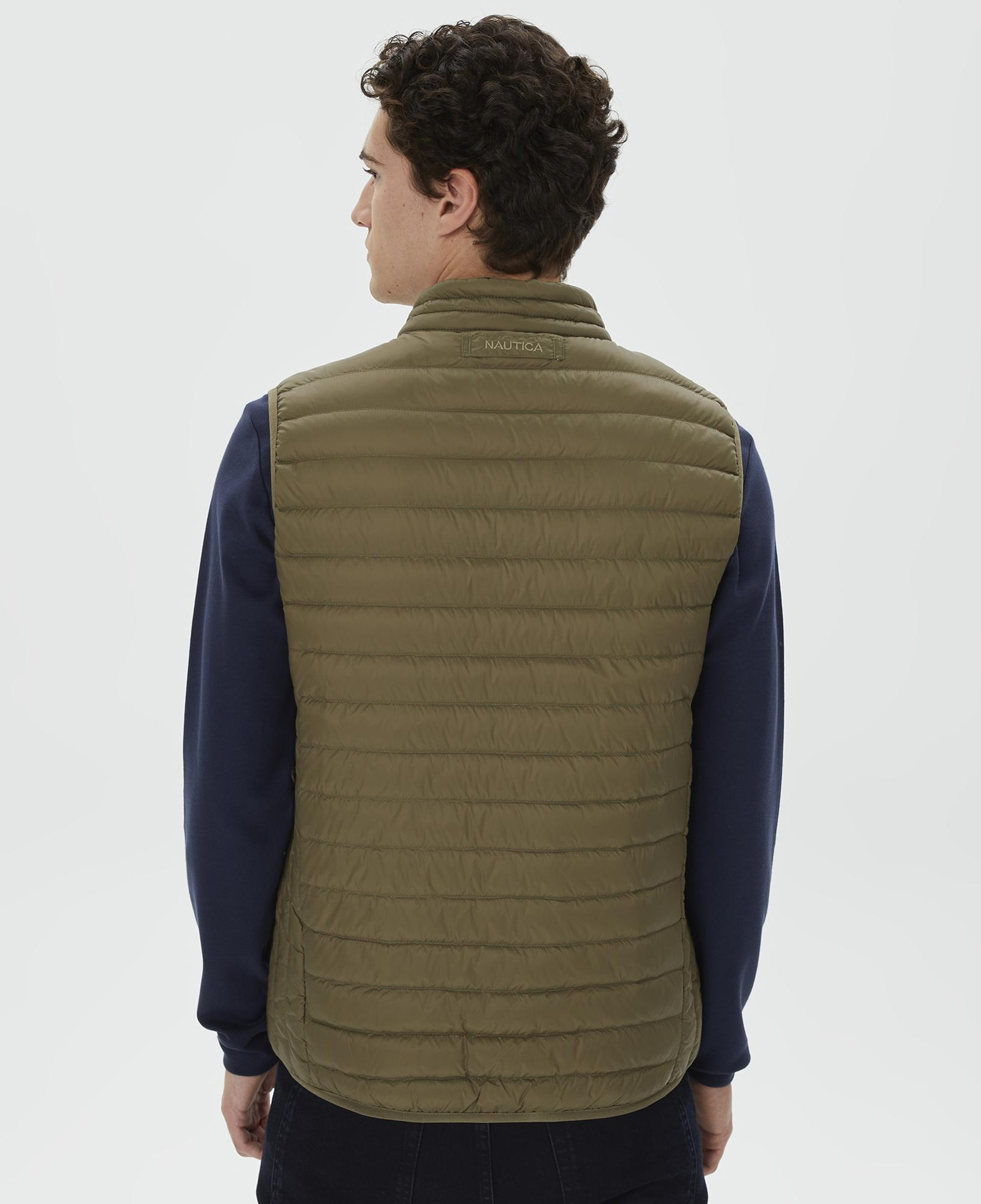 Nautica Erkek Yeşil Standart Fit Yelek