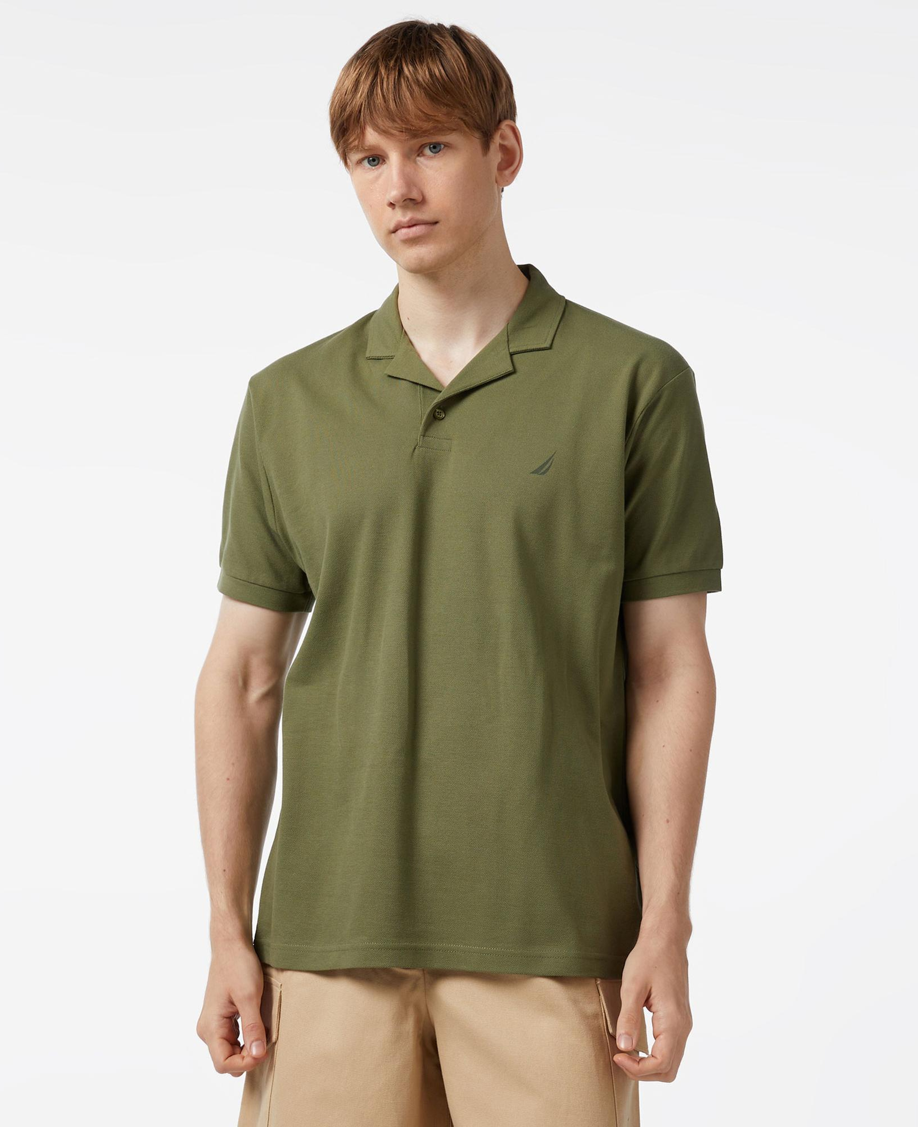 Nautica Erkek Yeşil Classic Fit Kısa Kollu Polo