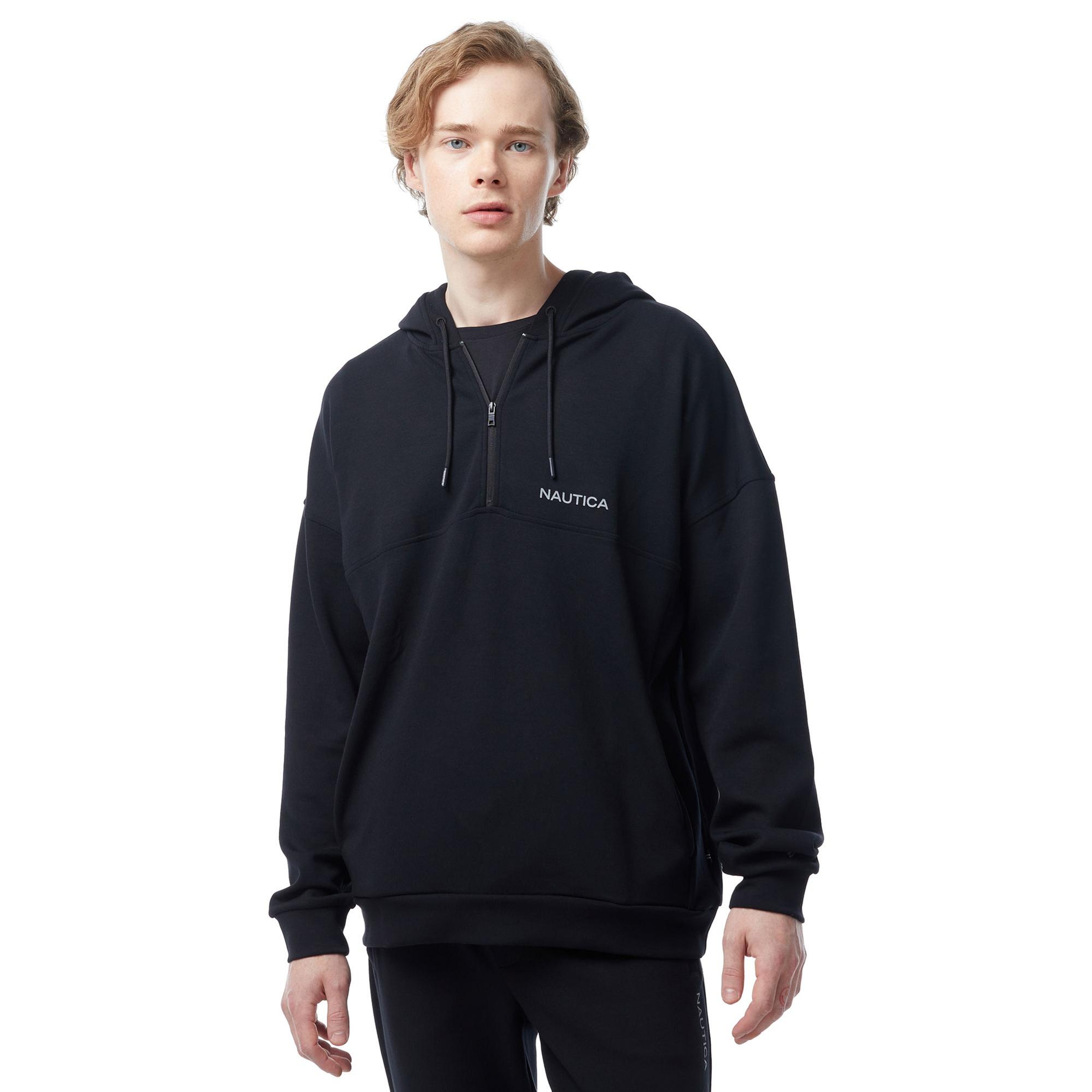 Nautica Erkek Siyah Standart Fit Sweatshirt