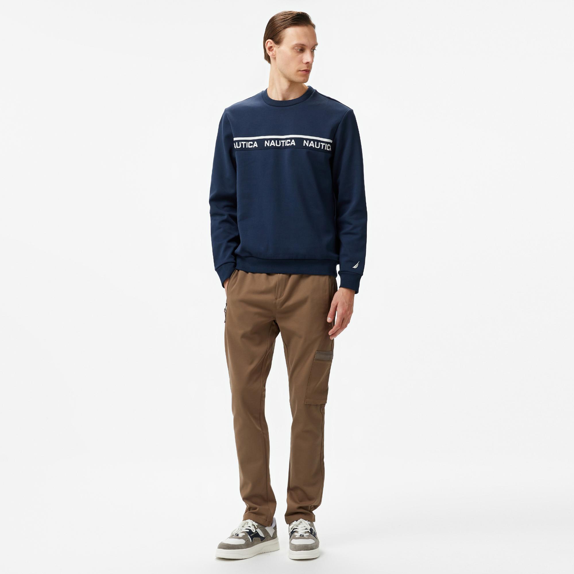 Nautica Erkek Lacivert Regular Fit Sweatshirt