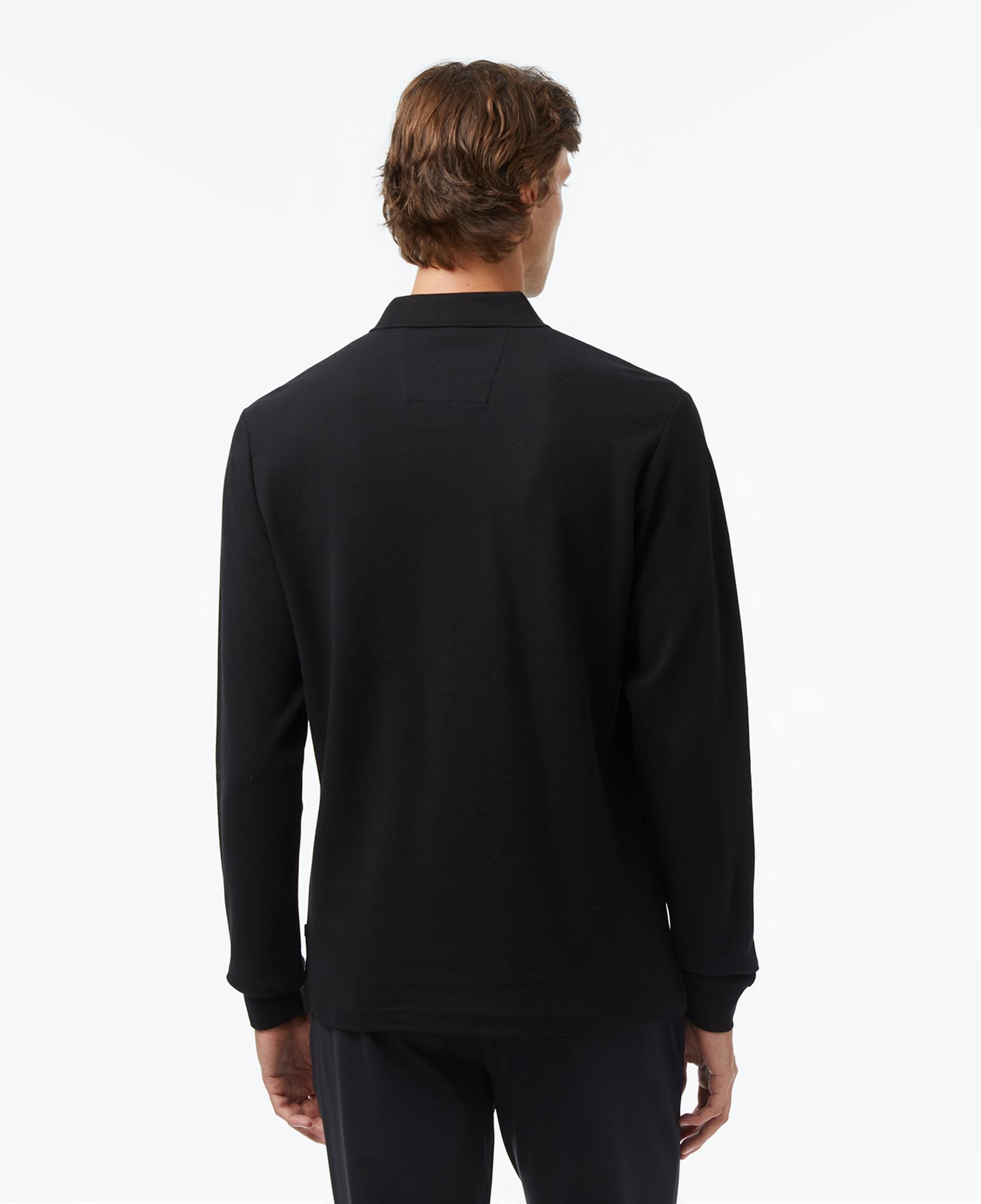 Nautica Erkek Siyah Classic Fit Uzun Kollu Polo Yaka T-Shirt