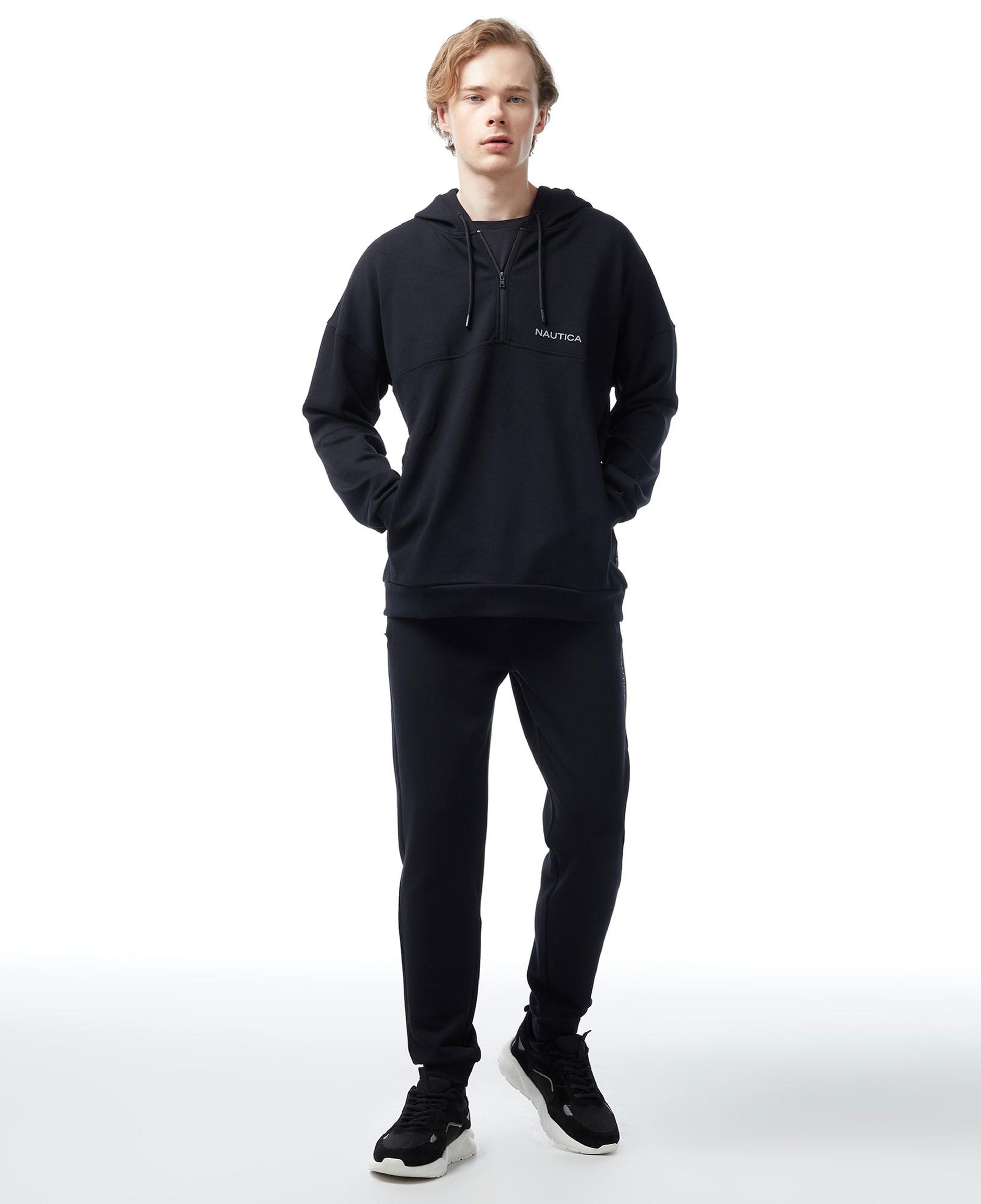 Nautica Erkek Siyah Standart Fit Sweatshirt