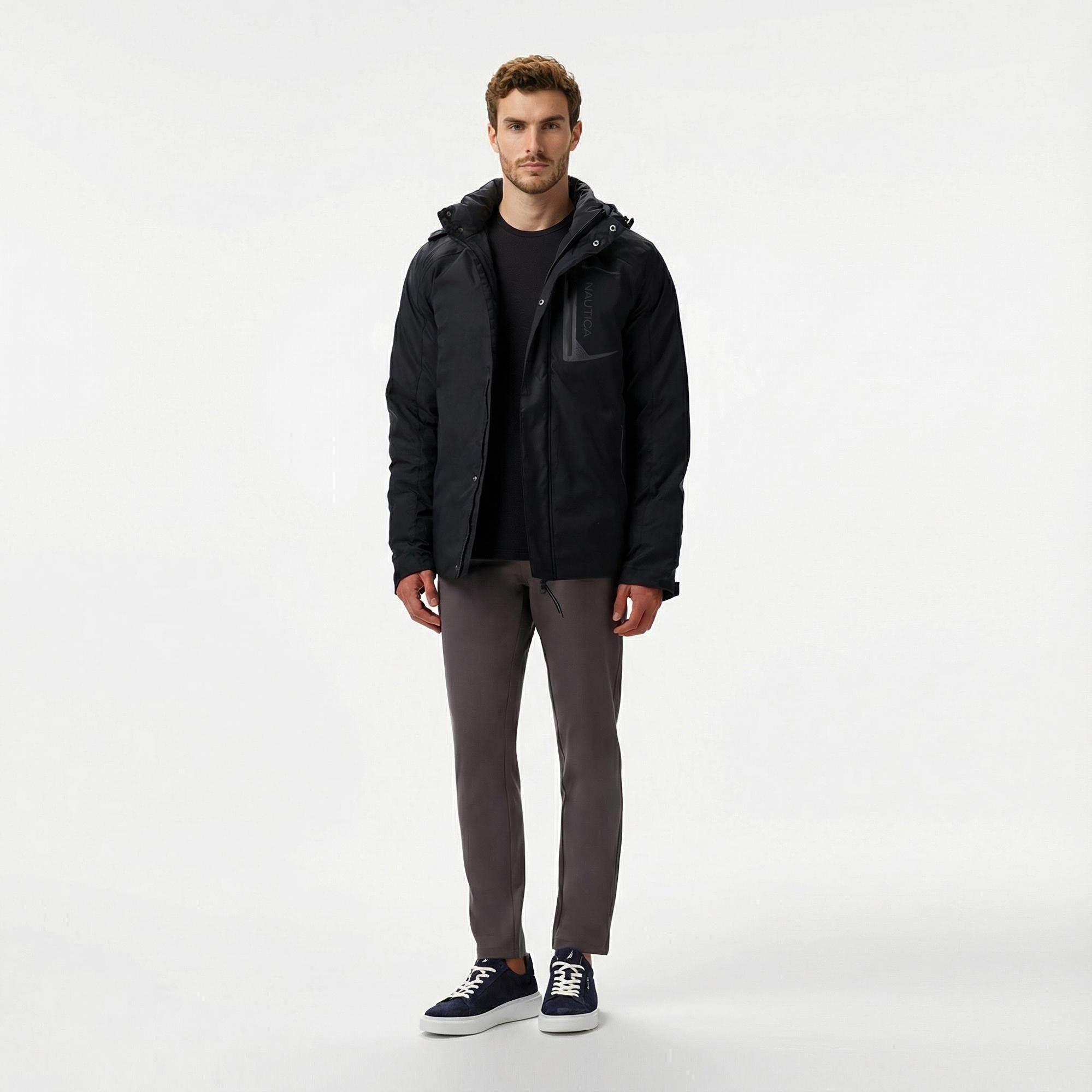 Nautica Erkek Siyah Mont