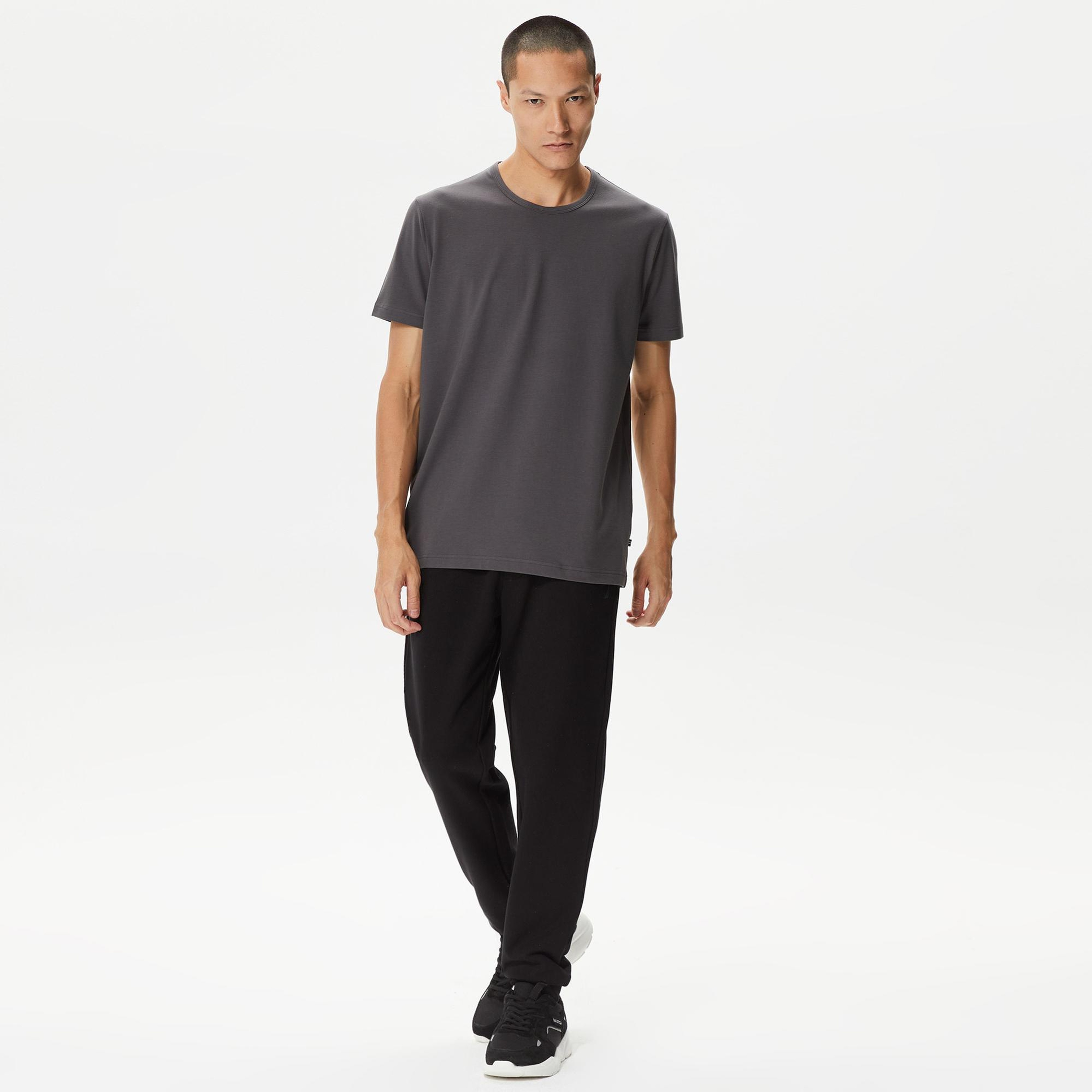 Nautica Erkek Gri Standart Fit T-Shirt