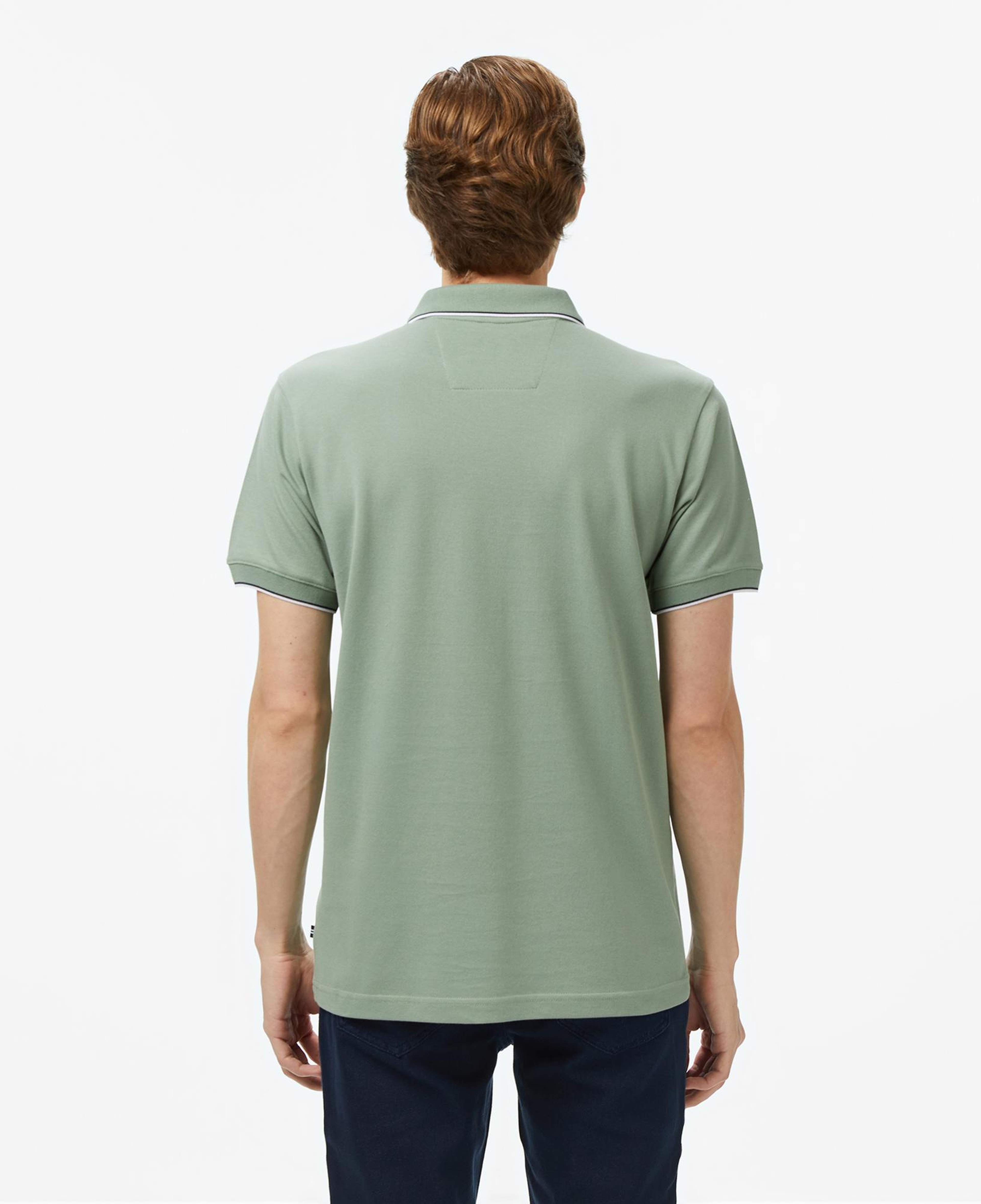 Nautica Erkek Yeşil Classic Fit Polo Yaka T-Shirt