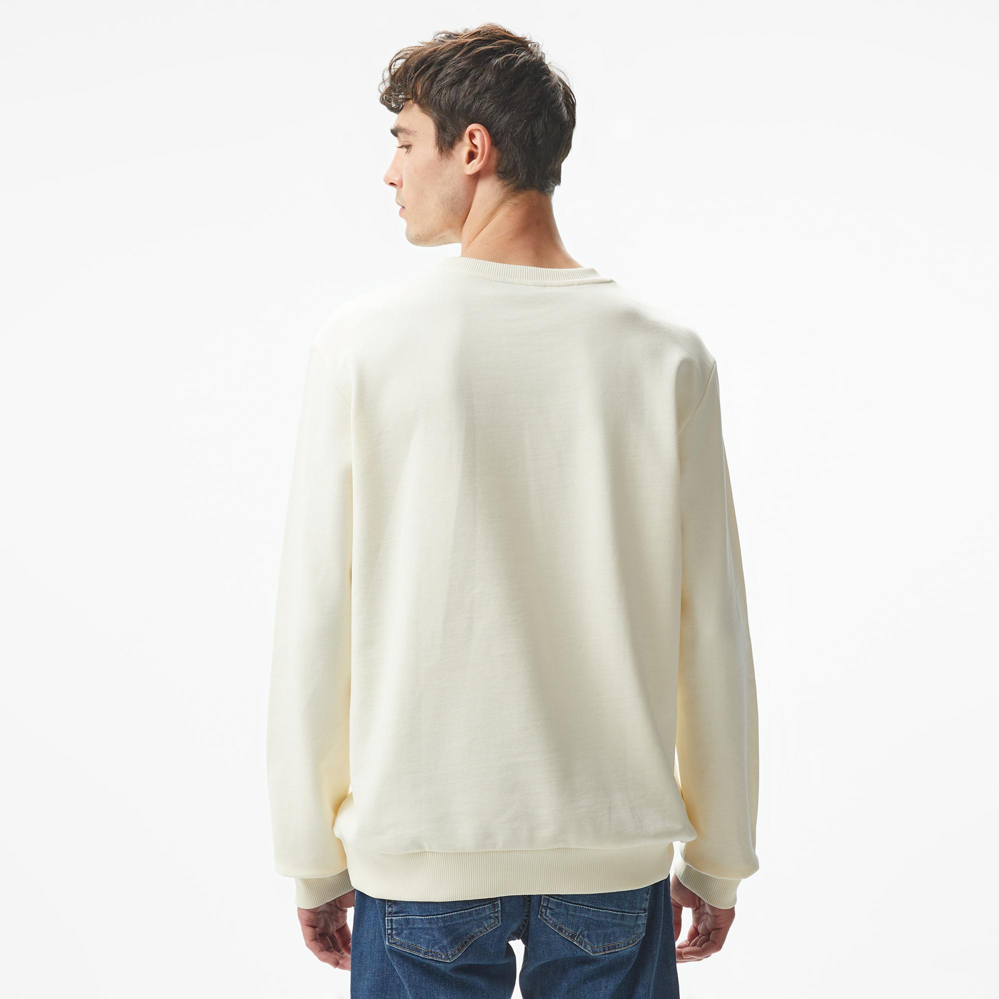 Nautica Erkek Beyaz Regular Fit Sweatshirt