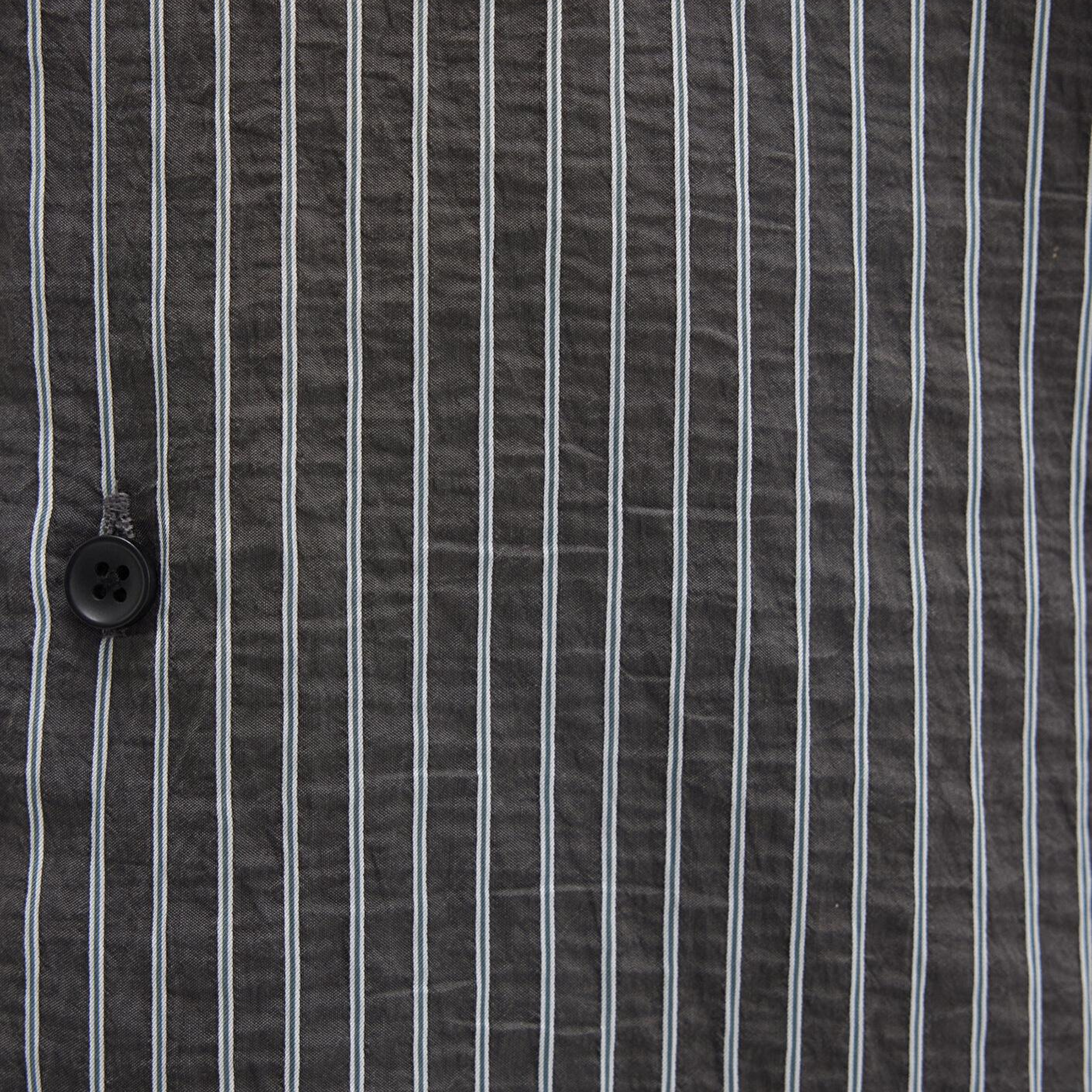 Mavi Çizgili Antrasit Gömlek Regular Fit / Normal Kesim 0211669-90902