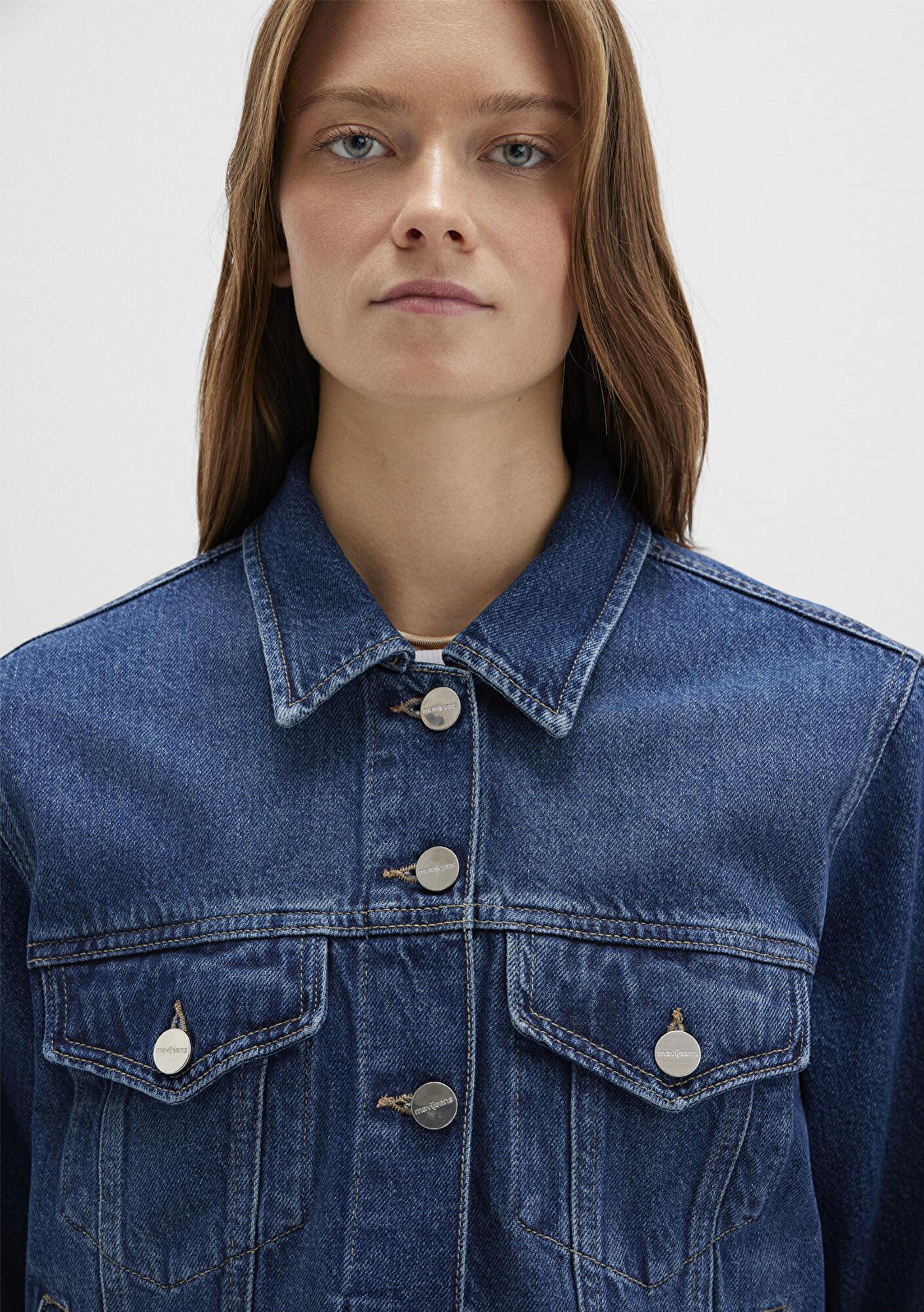 Mavi Ruby Iconic Koyu Mavi Jean Ceket 1110505-90542