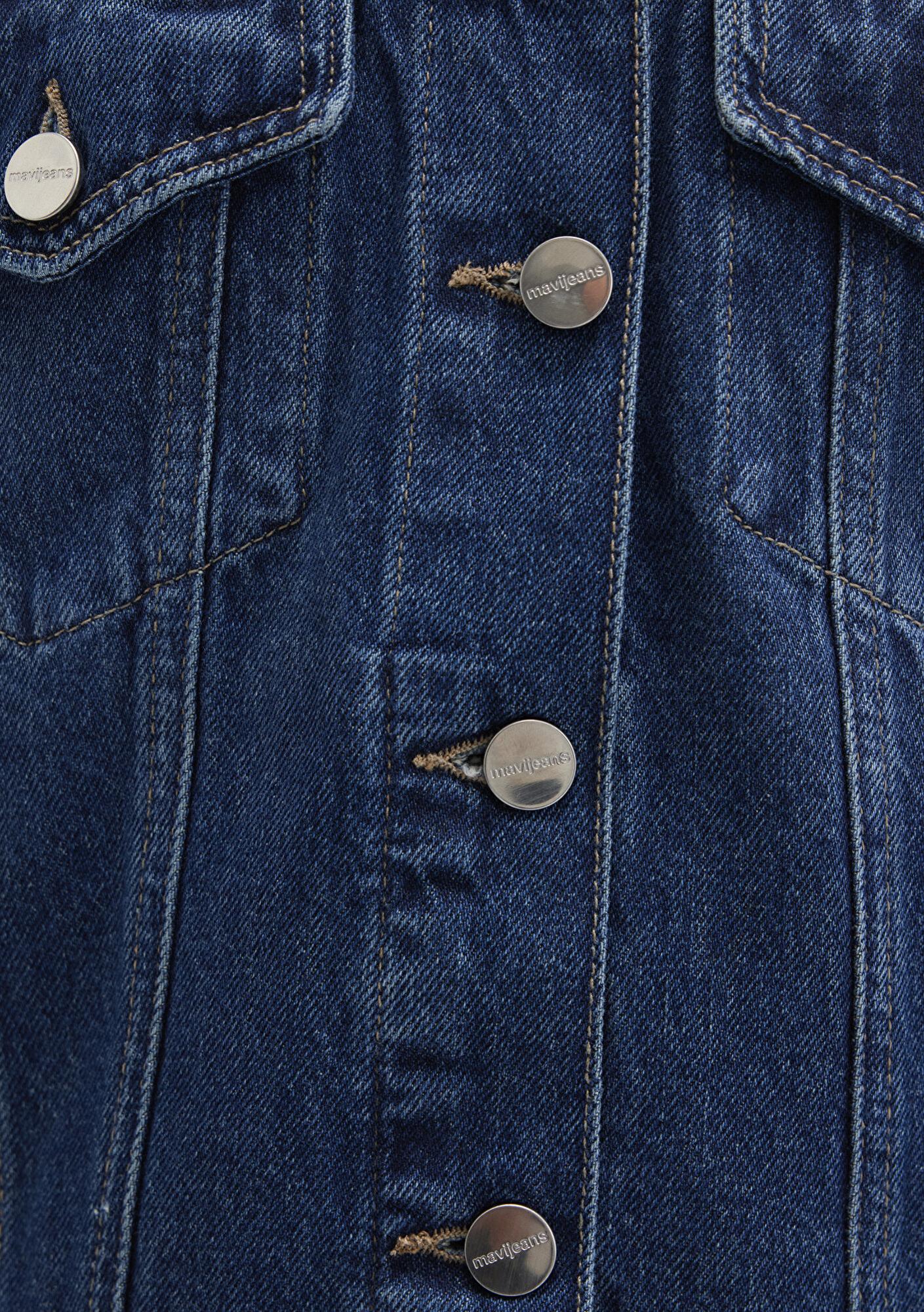 Mavi Ruby Iconic Koyu Mavi Jean Ceket 1110505-90542