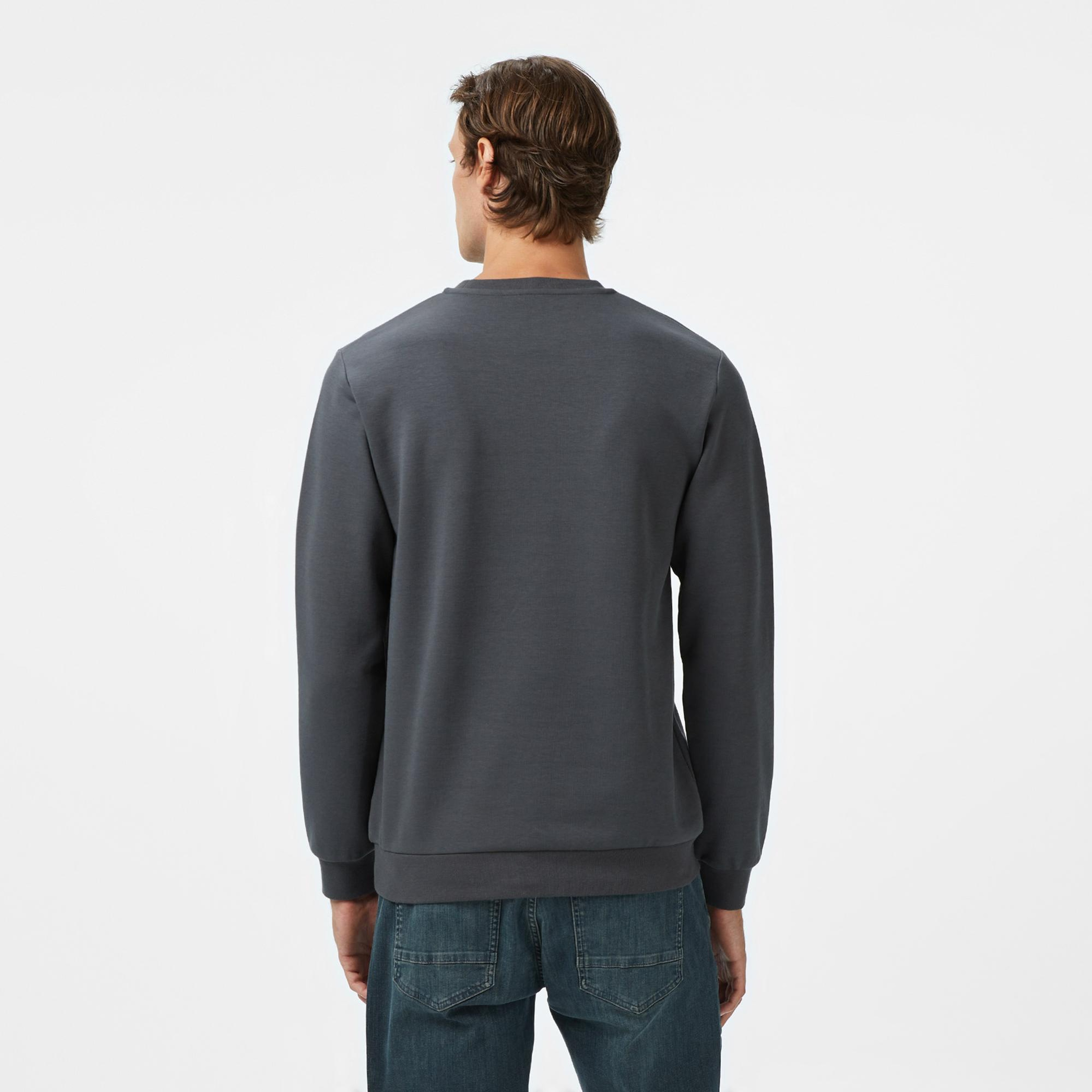 Nautica Erkek Gri Classic Fit Sweatshirt
