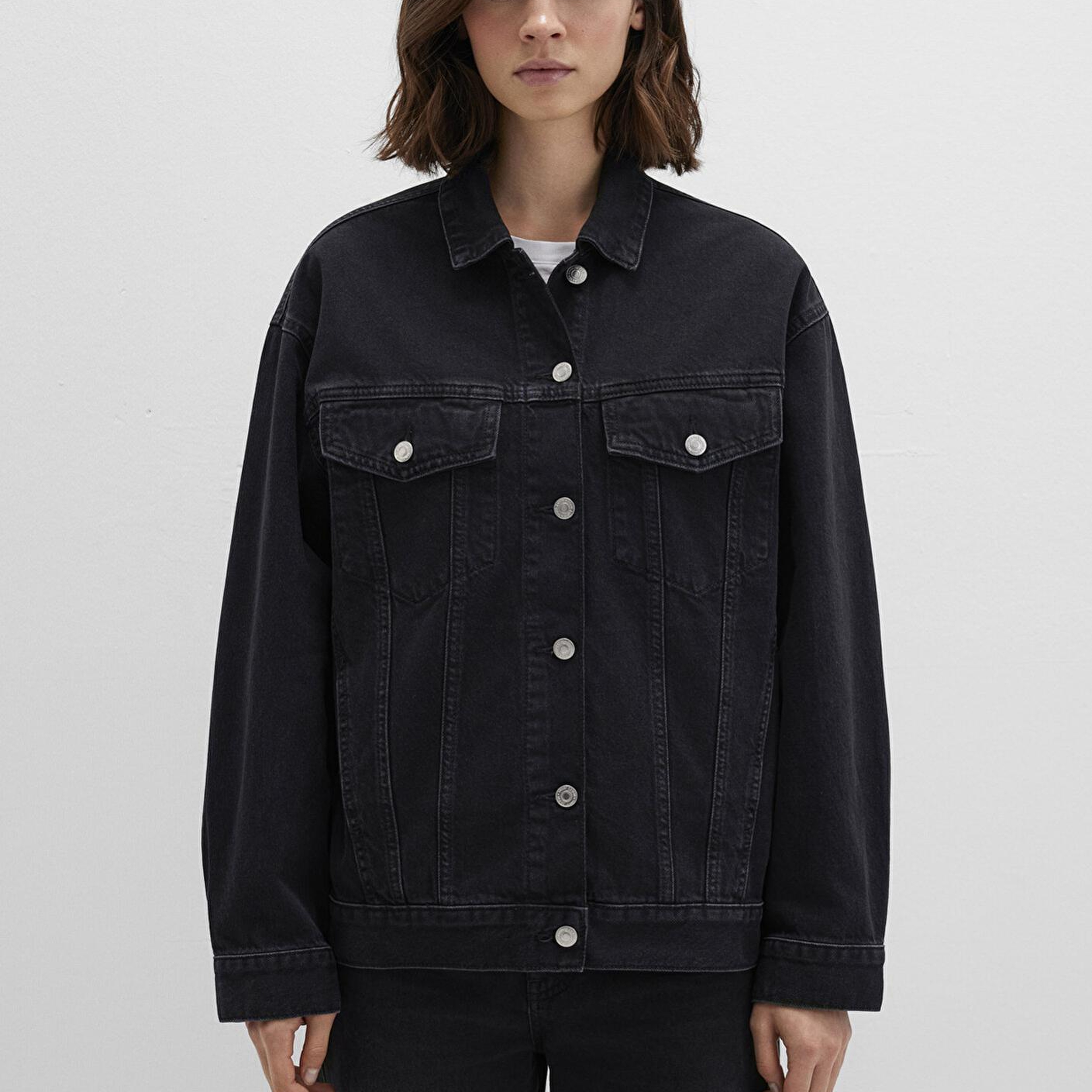 Mavi Luna 90lar Koyu Gri Jean Ceket 1110177-90547