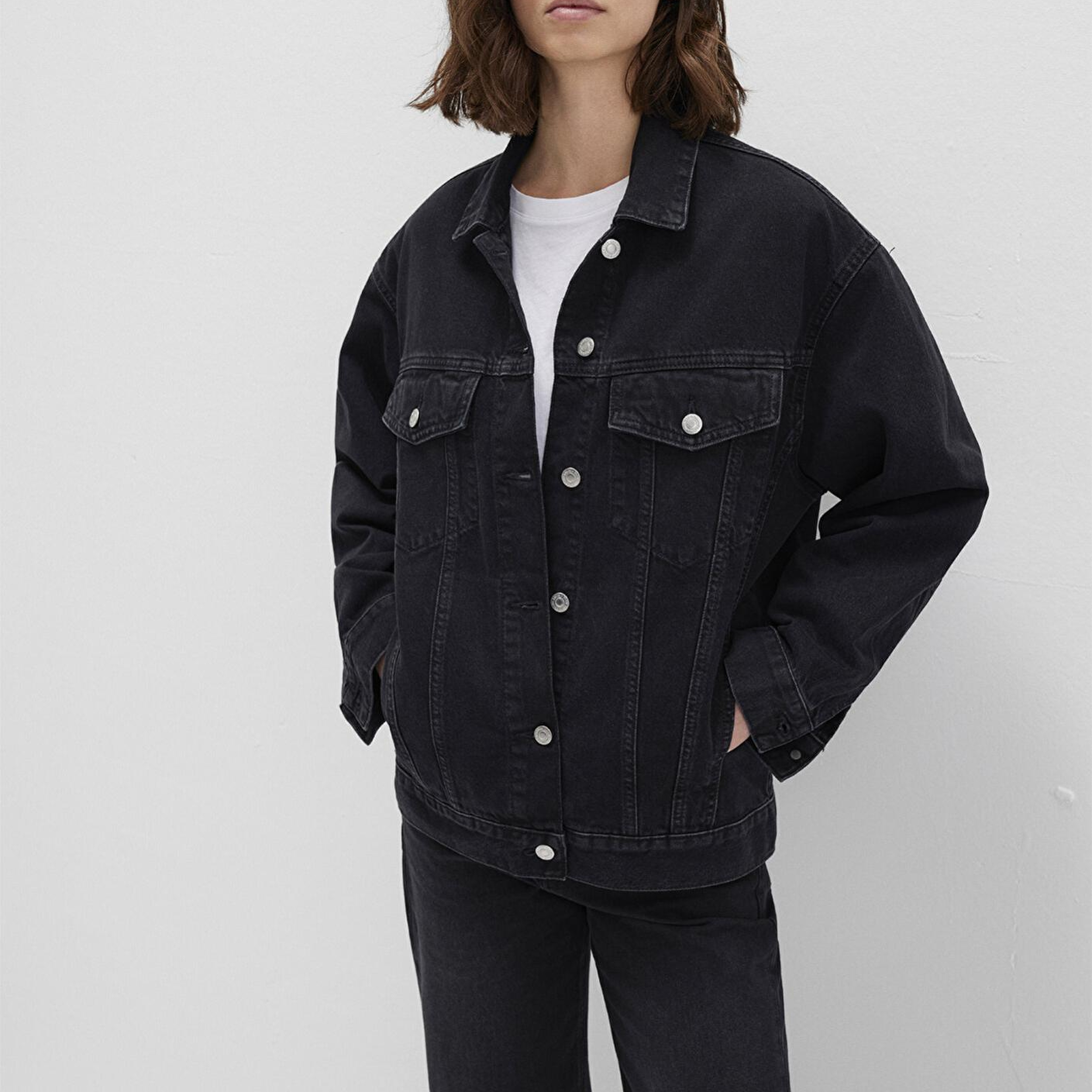 Mavi Luna 90lar Koyu Gri Jean Ceket 1110177-90547