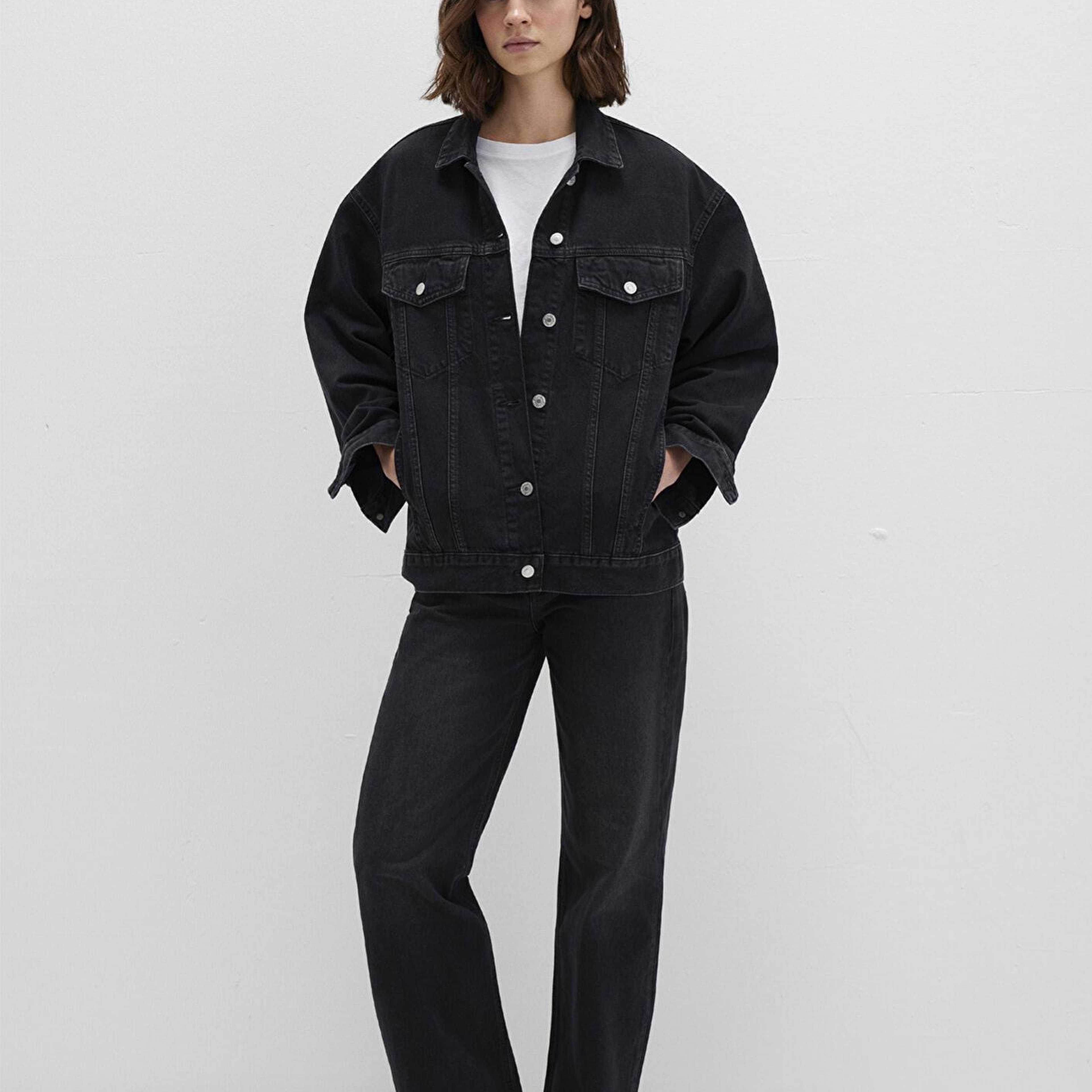 Mavi Luna 90lar Koyu Gri Jean Ceket 1110177-90547