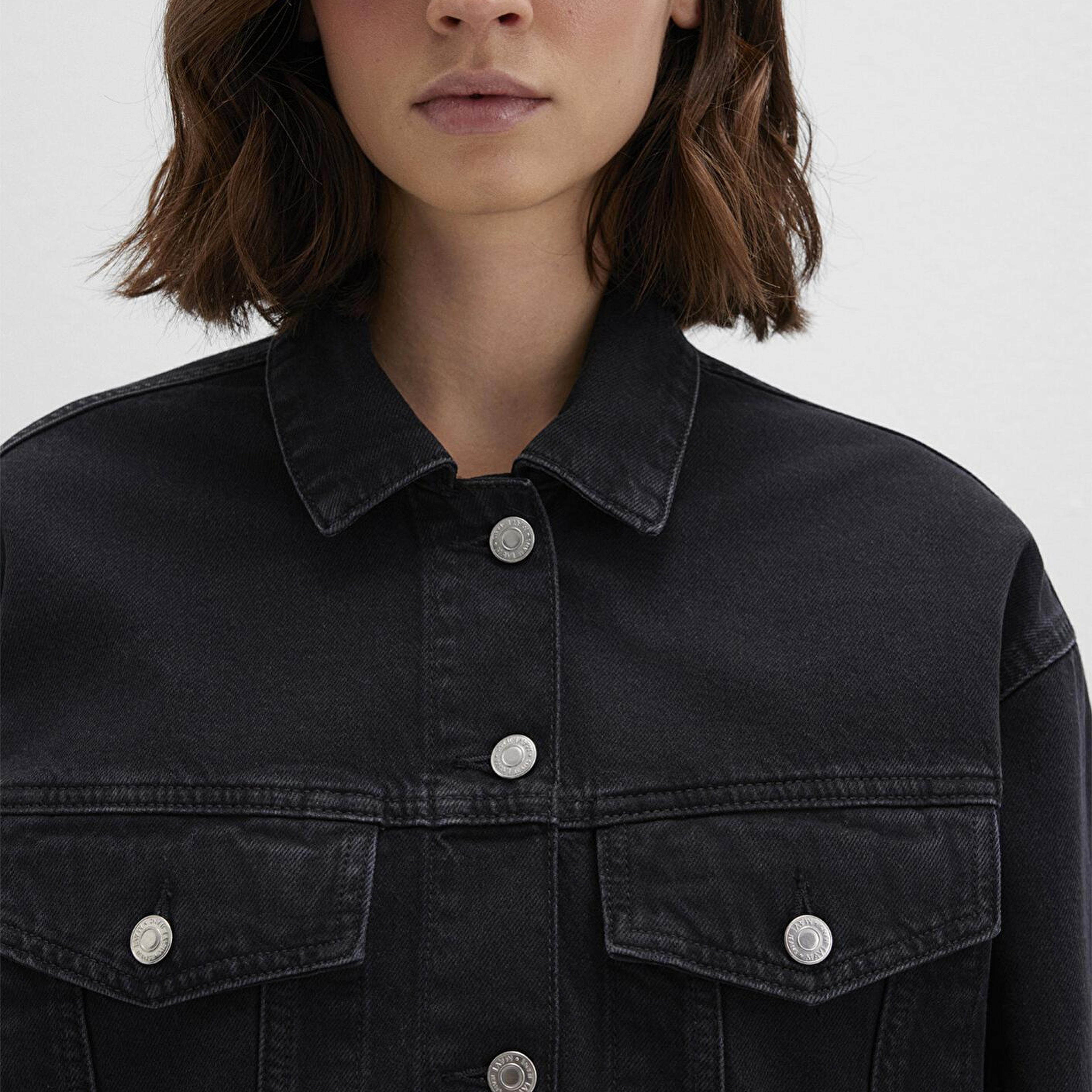 Mavi Luna 90lar Koyu Gri Jean Ceket 1110177-90547