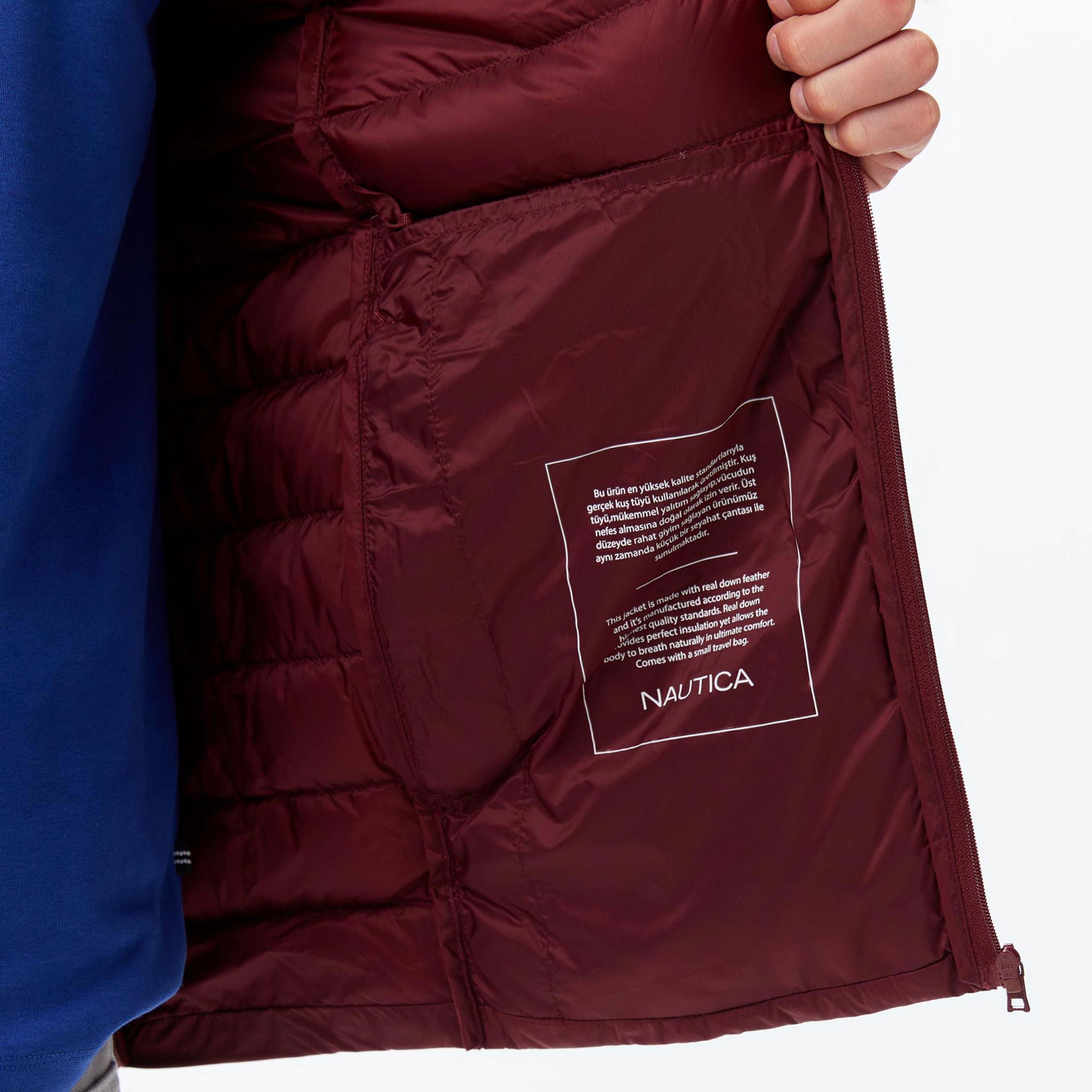 Nautica Erkek Bordo Regular Fit Mont