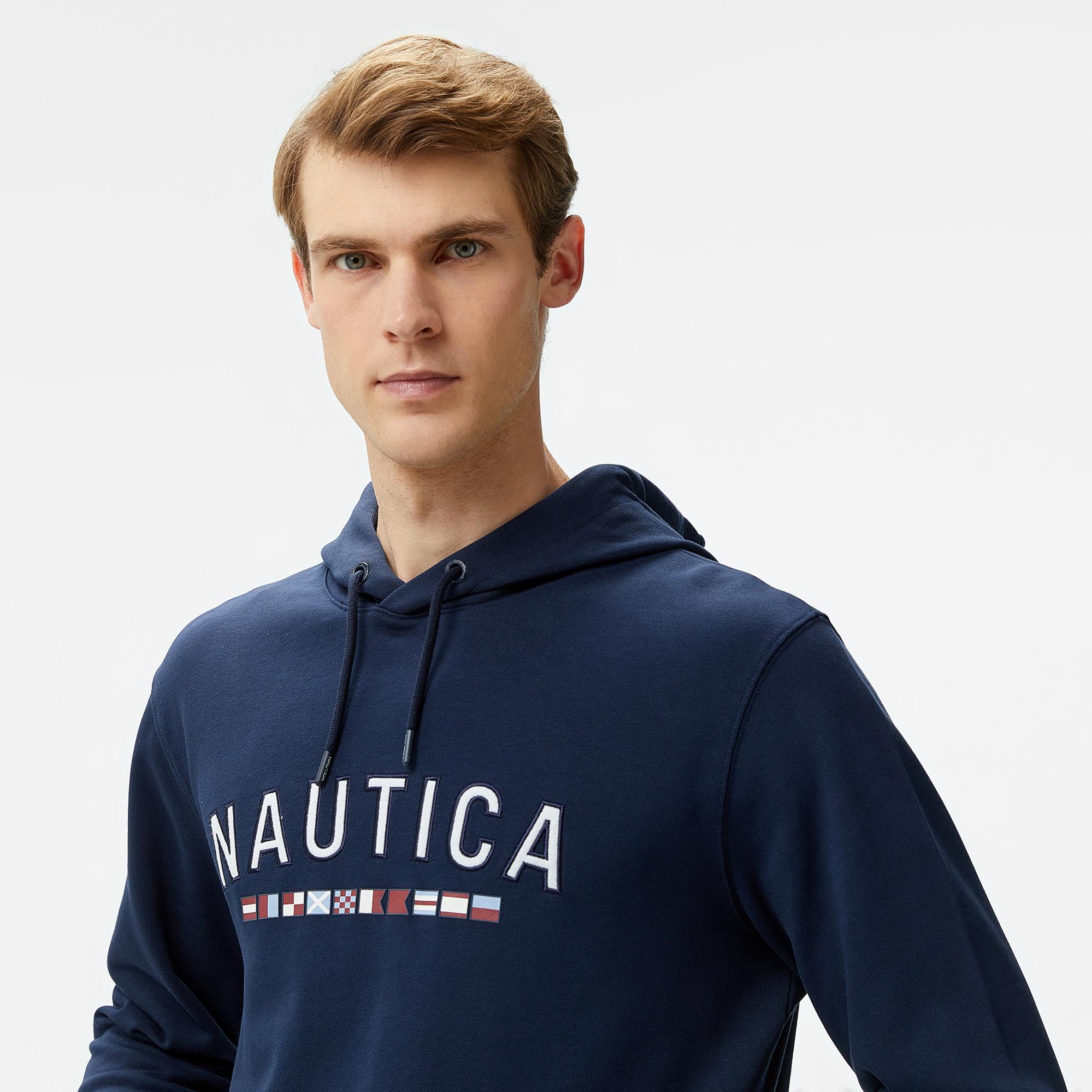 Nautica Erkek Lacivert Regular Fit Sweatshirt
