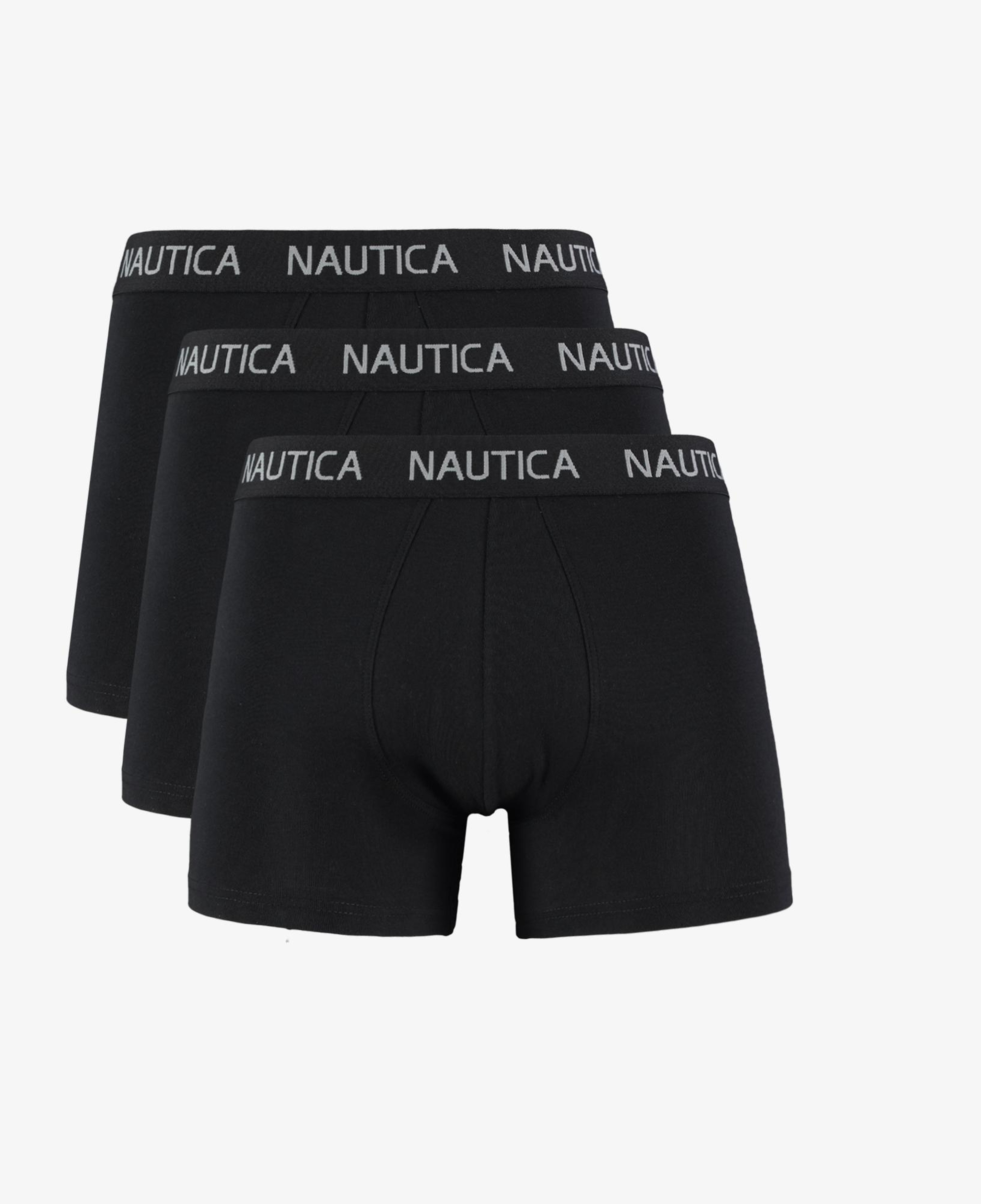 Nautica Erkek Siyah Standart Fit 3'lü Boxer