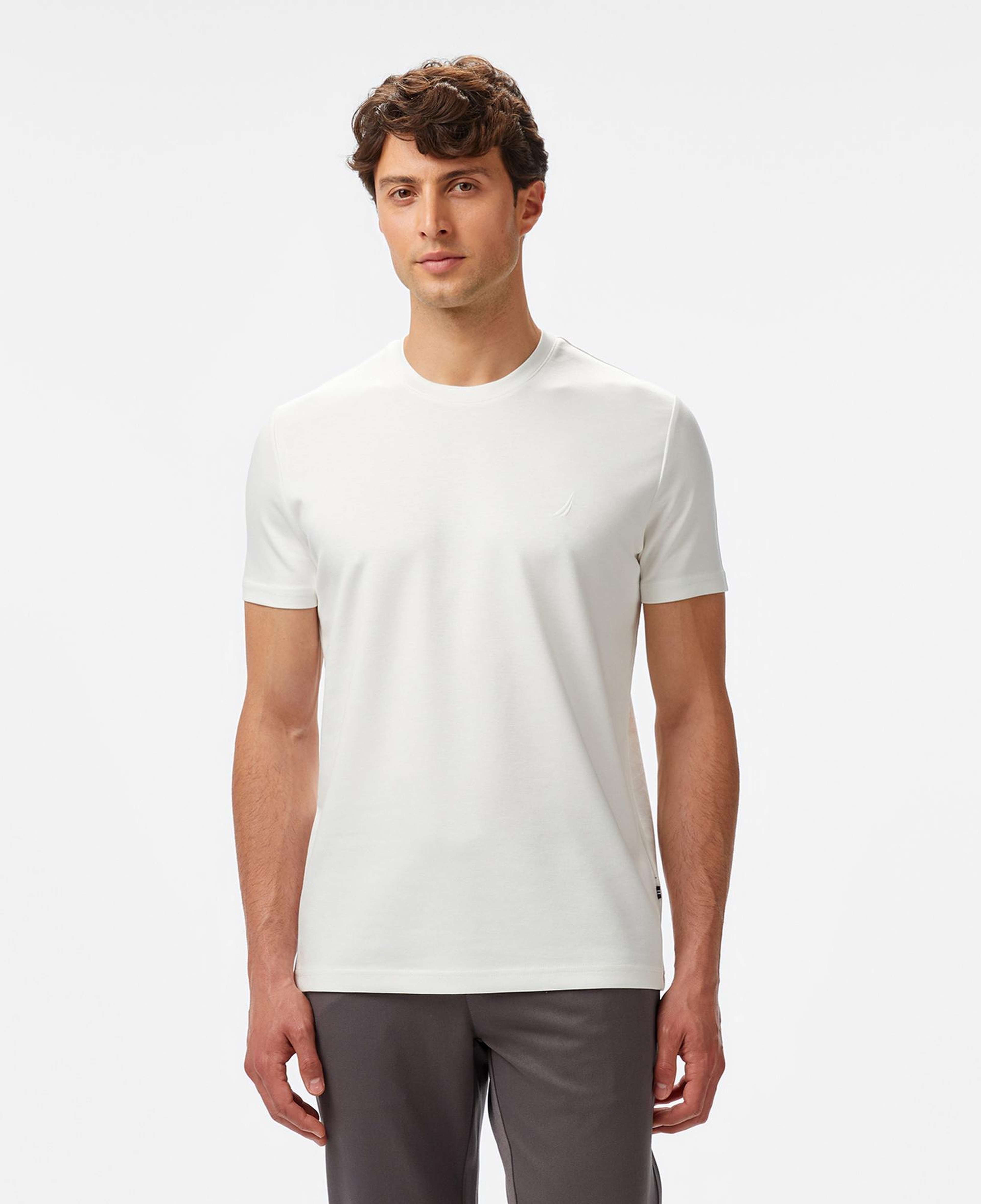 Nautica Erkek Krem Rengi Classic Fit T-Shirt