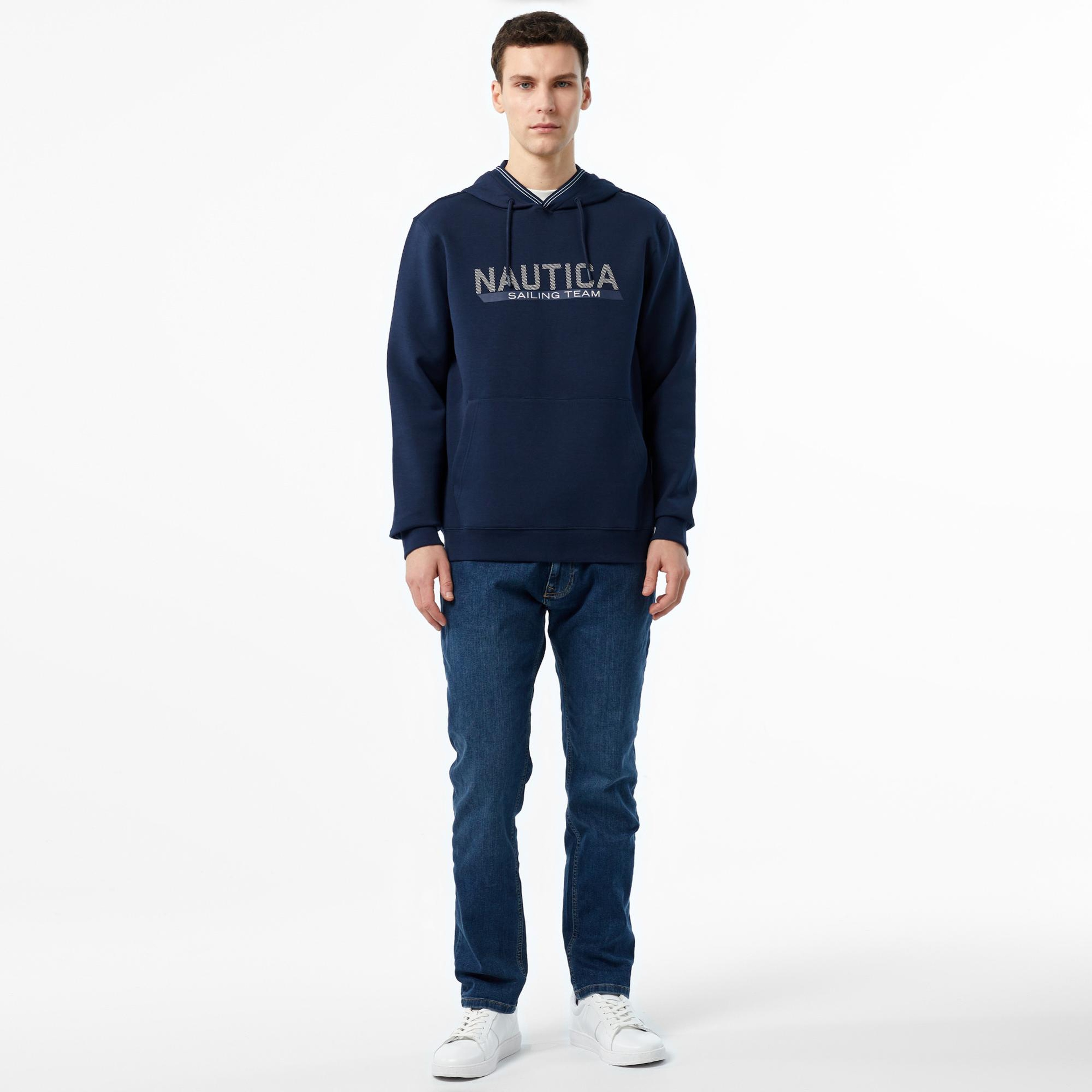 Nautica Erkek Lacivert Regular Fit Sweatshirt