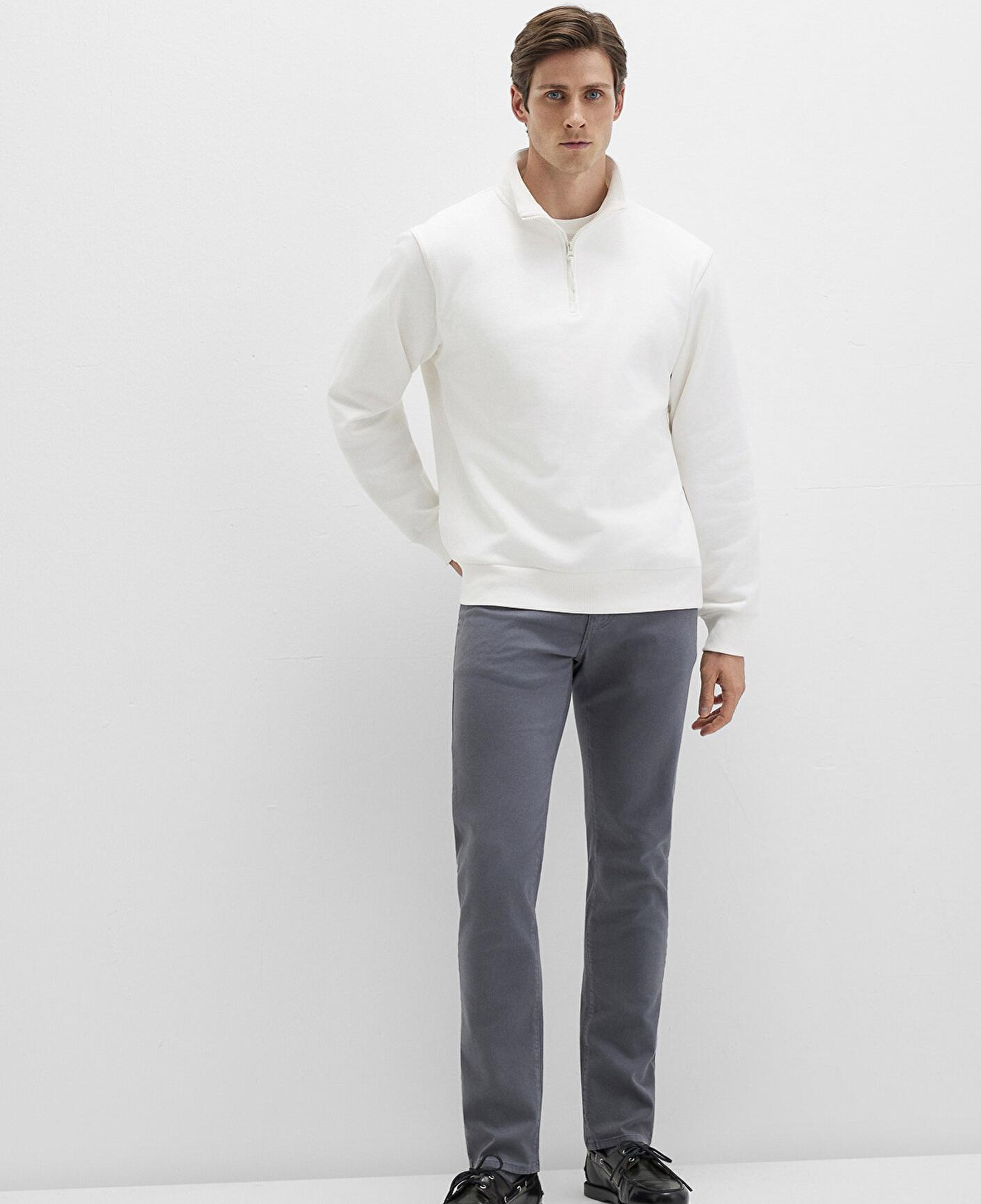 Mavi Jake Sisli Gri Gabardin Pantolon 0042290683