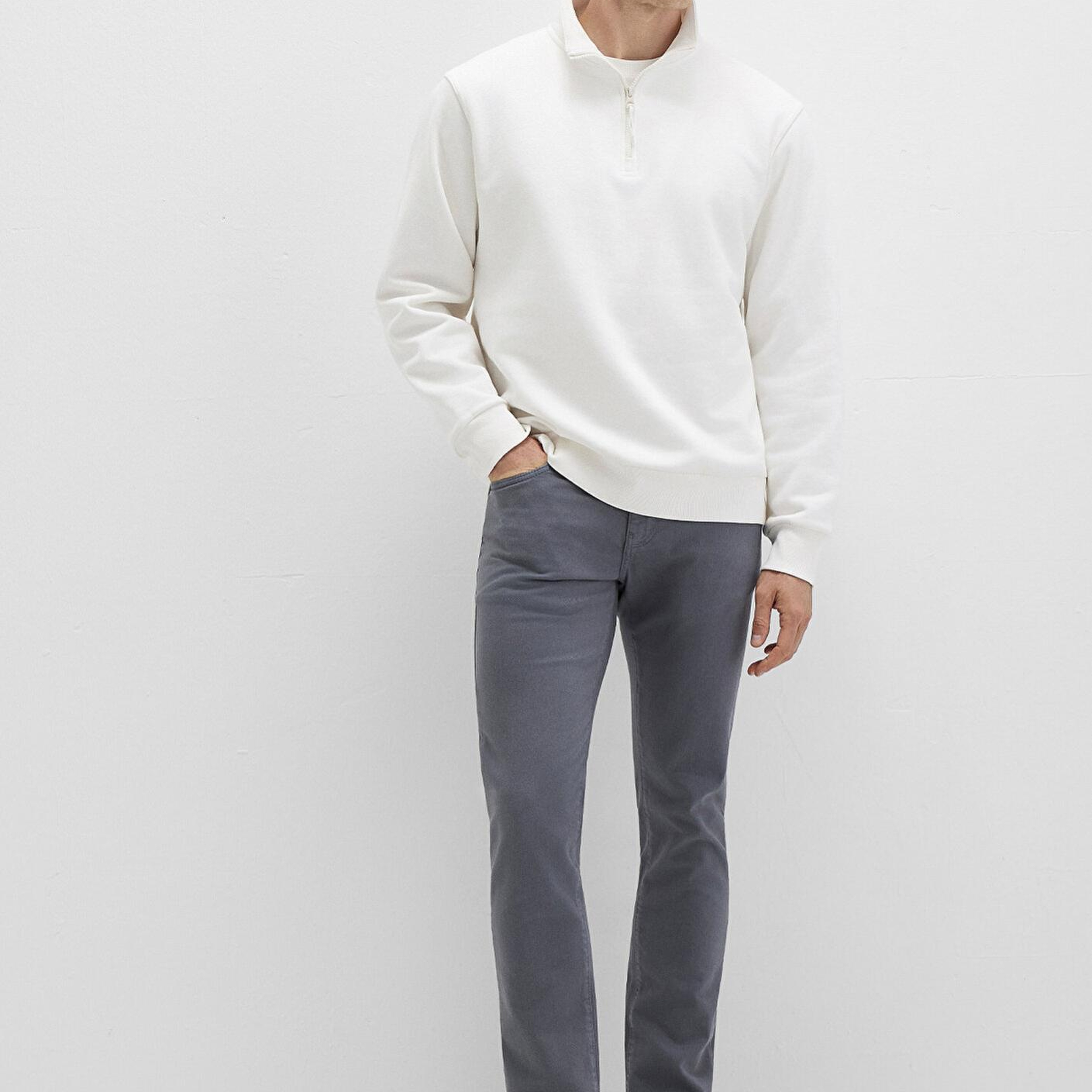 Mavi Jake Sisli Gri Gabardin Pantolon 0042290683