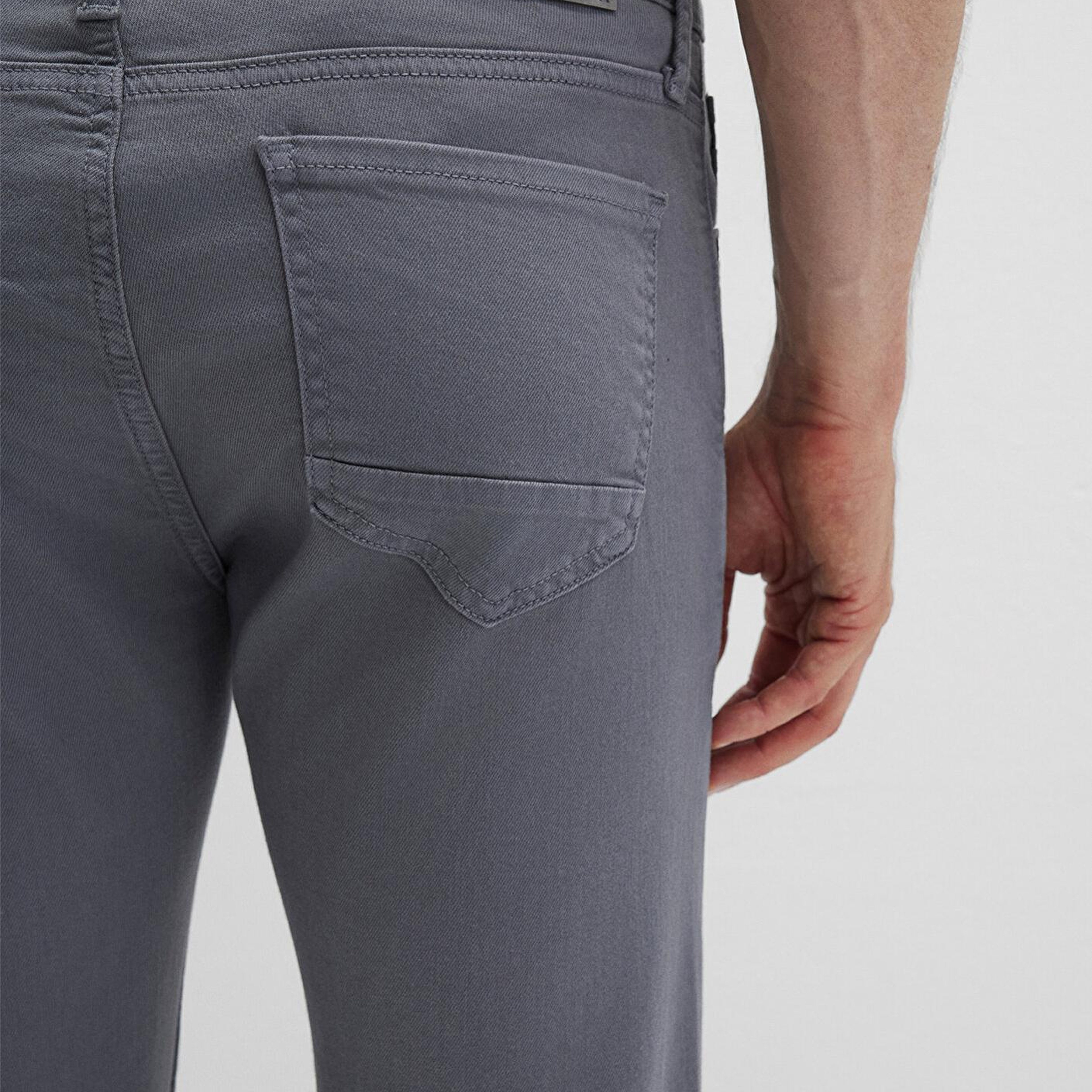 Mavi Jake Sisli Gri Gabardin Pantolon 0042290683