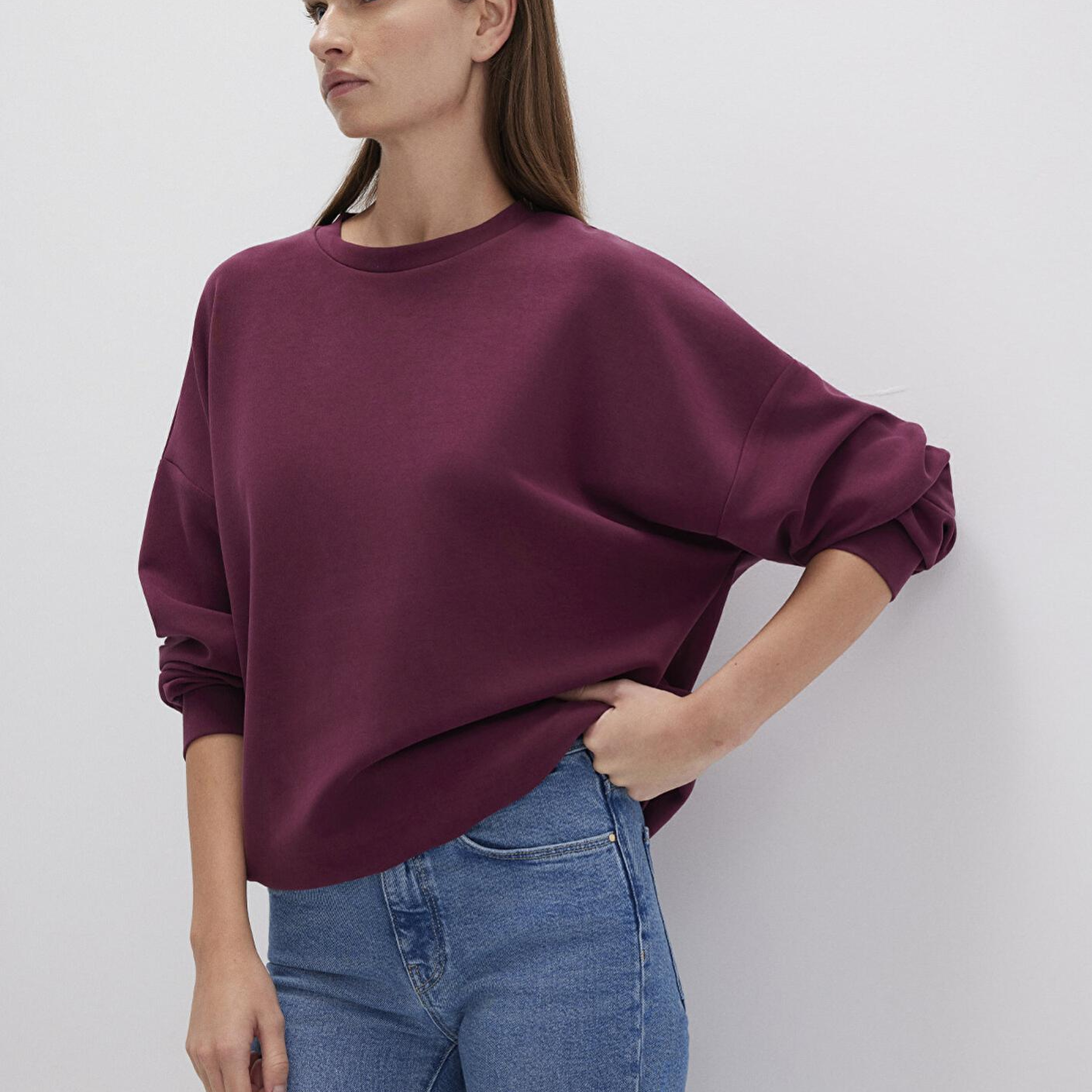 Mavi Lux Touch (TENCEL™) Modal Bordo Sweatshirt 168837-70426