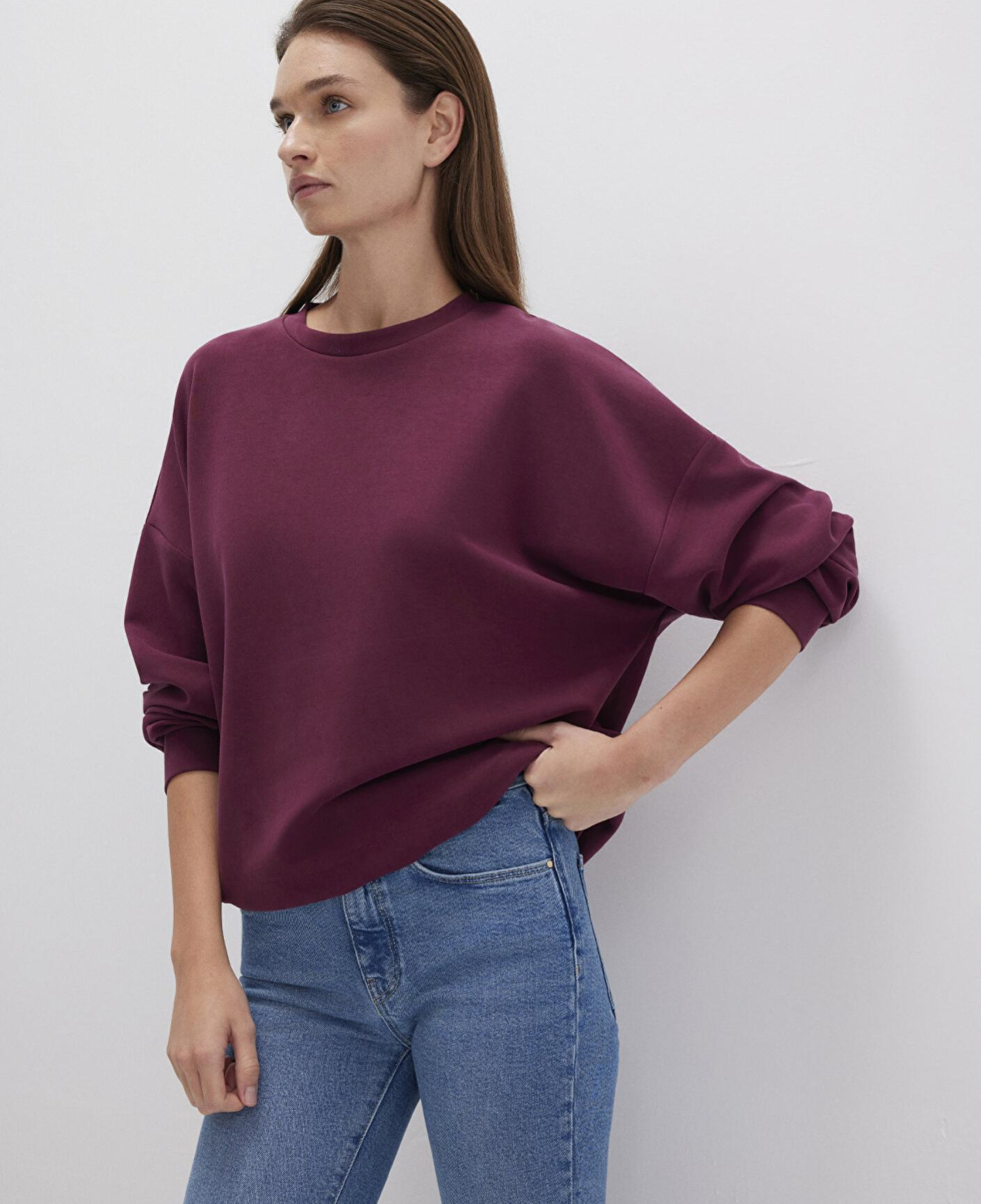 Mavi Lux Touch (TENCEL™) Modal Bordo Sweatshirt 168837-70426