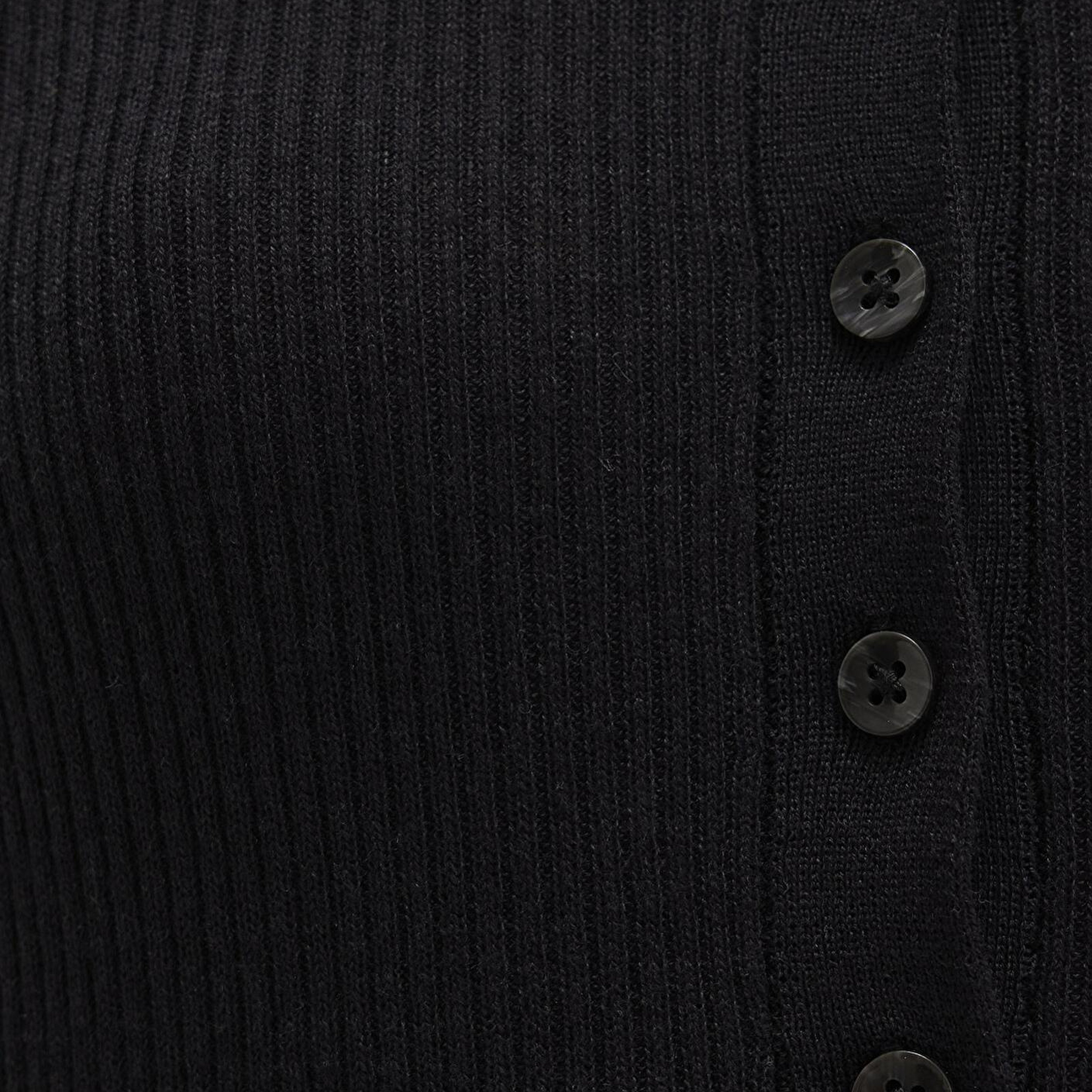 Mavi Yün Karışımlı Düğme Detaylı Antrasit Kazak Fitted / Vücuda Oturan Kesim 1710730-80023