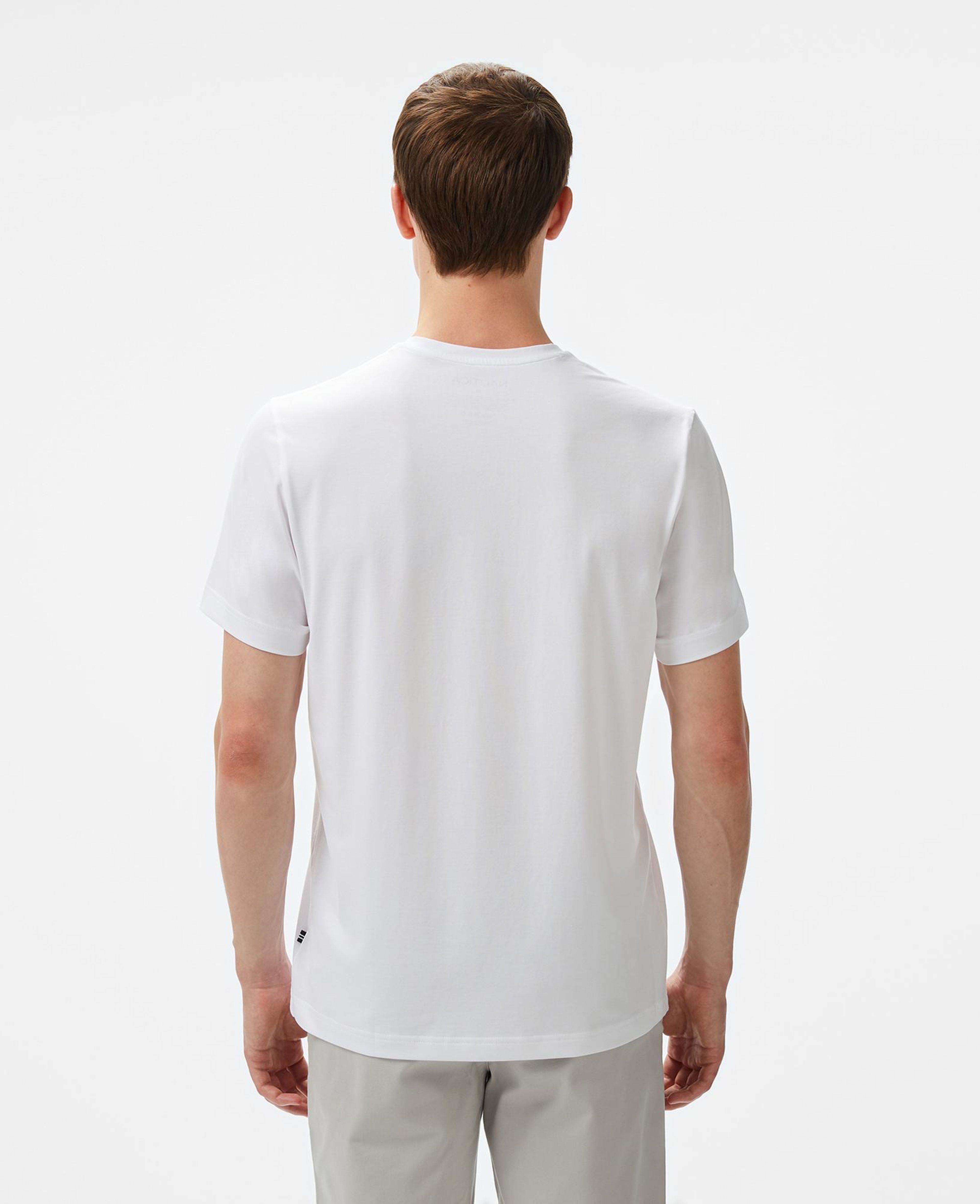 Nautica Erkek Beyaz Regular Fit T-Shirt