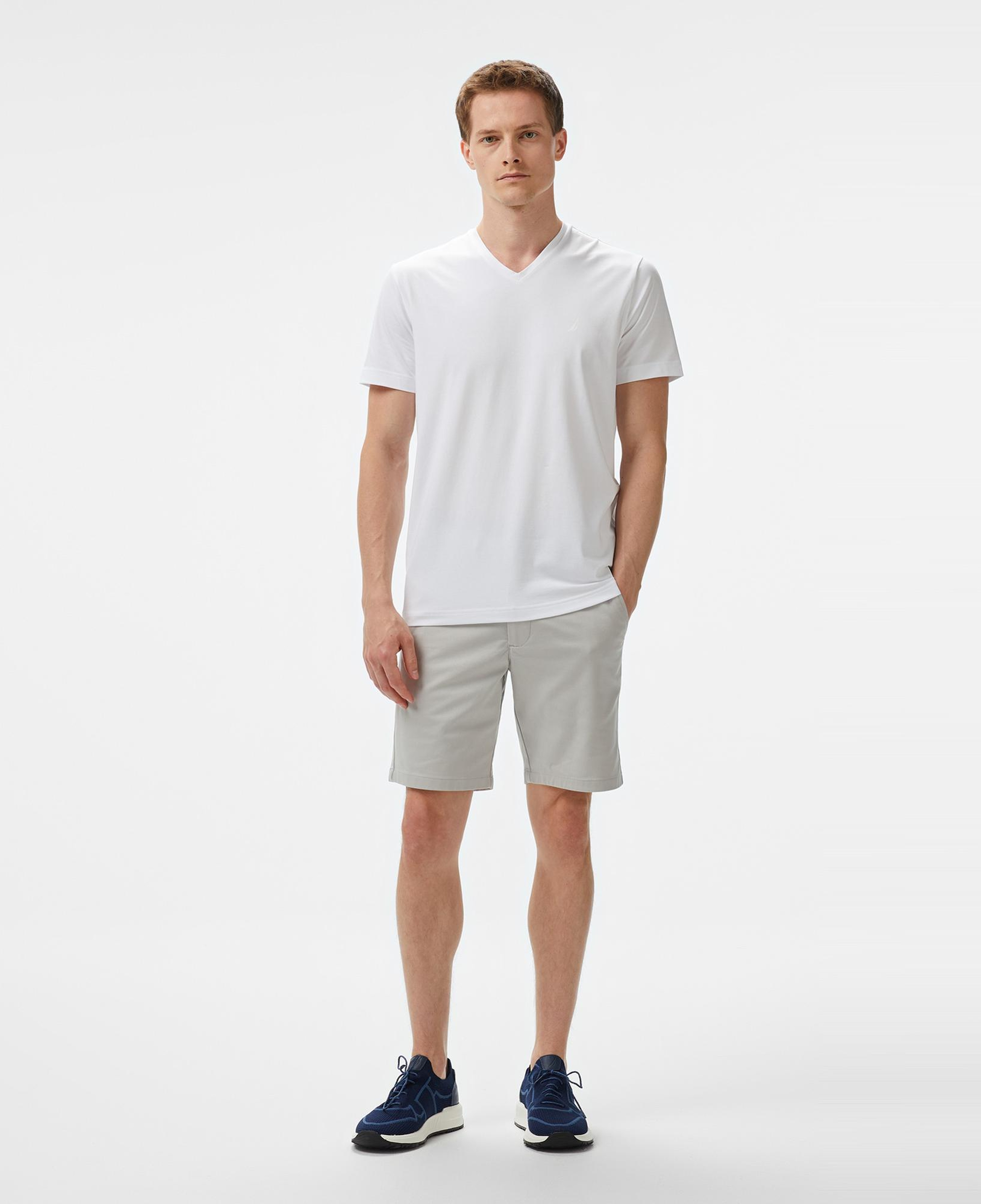 Nautica Erkek Beyaz Regular Fit T-Shirt