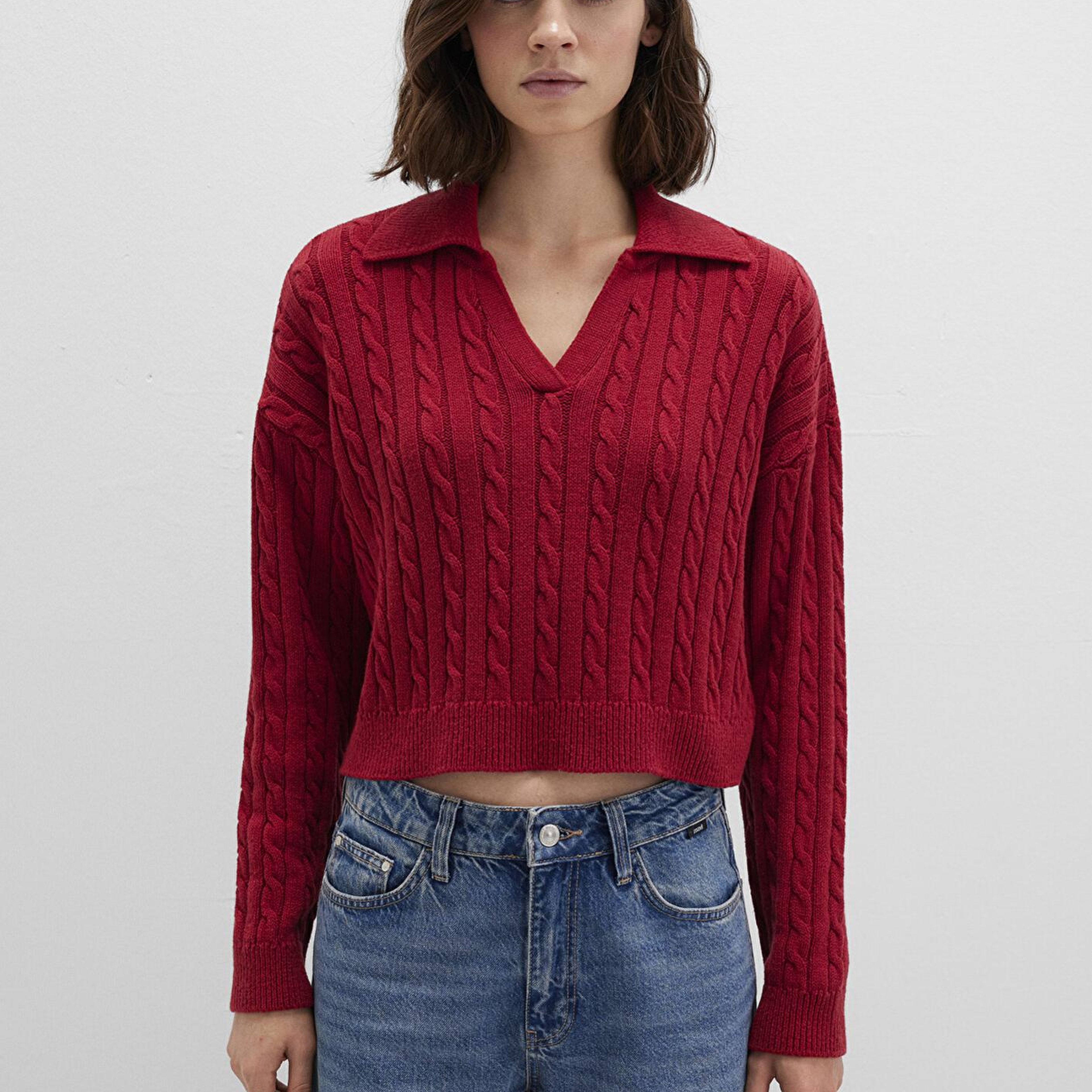 Mavi Kırmızı Triko Polo 1710717-70391