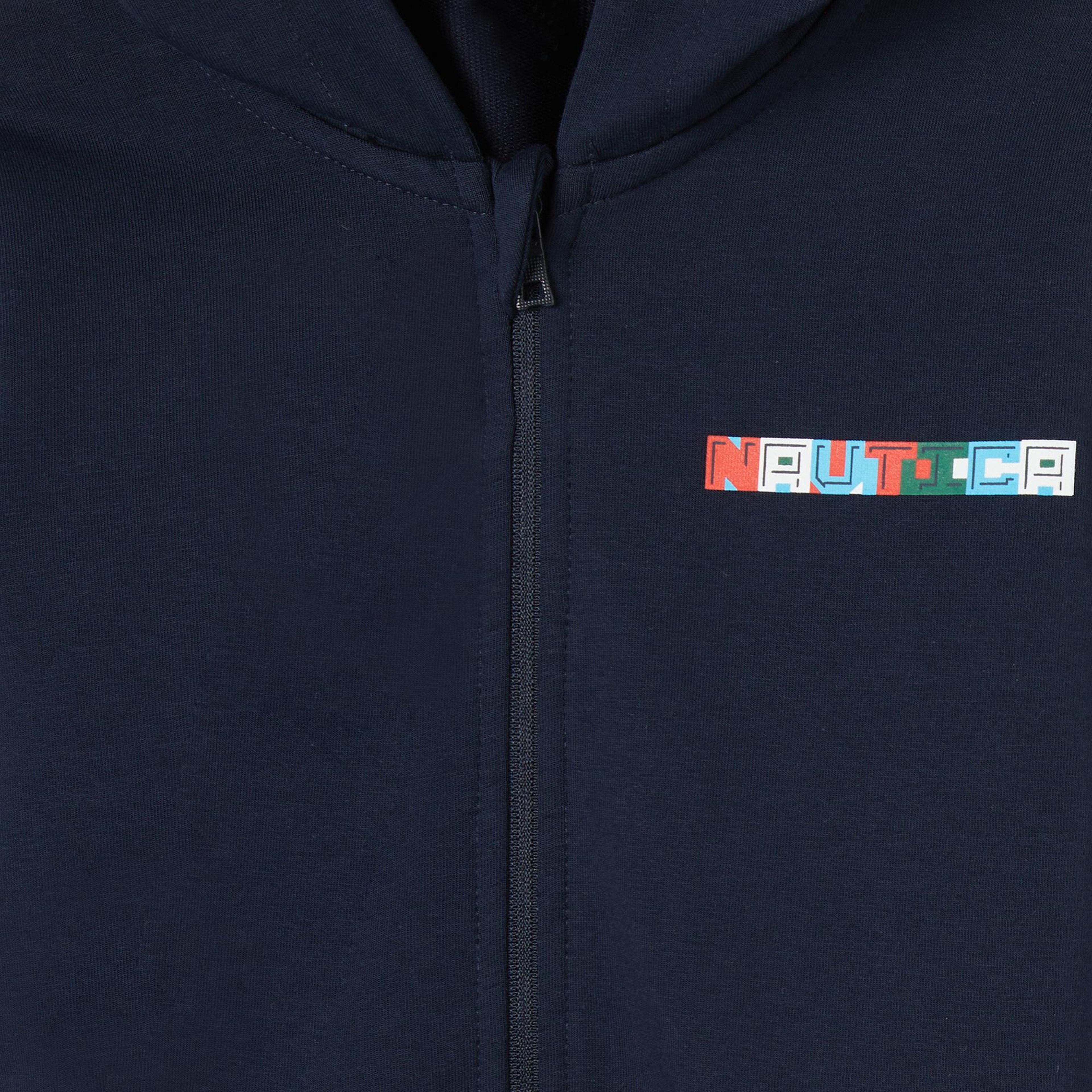 Nautica Erkek Çocuk Lacivert Regular Fit Kapüşonlu Sweatshirt