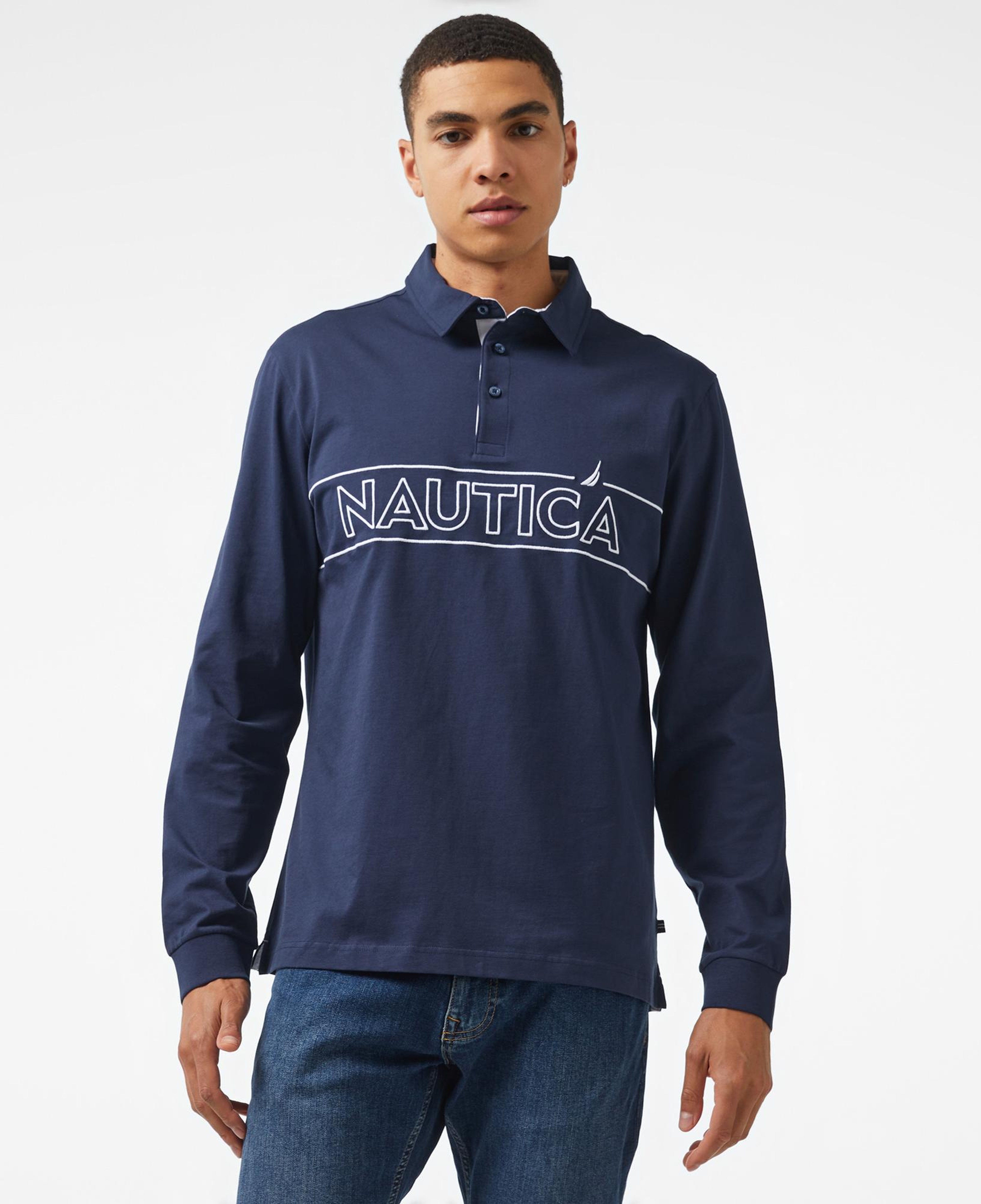 Nautica Erkek Lacivert Polo Yaka T-Shirt