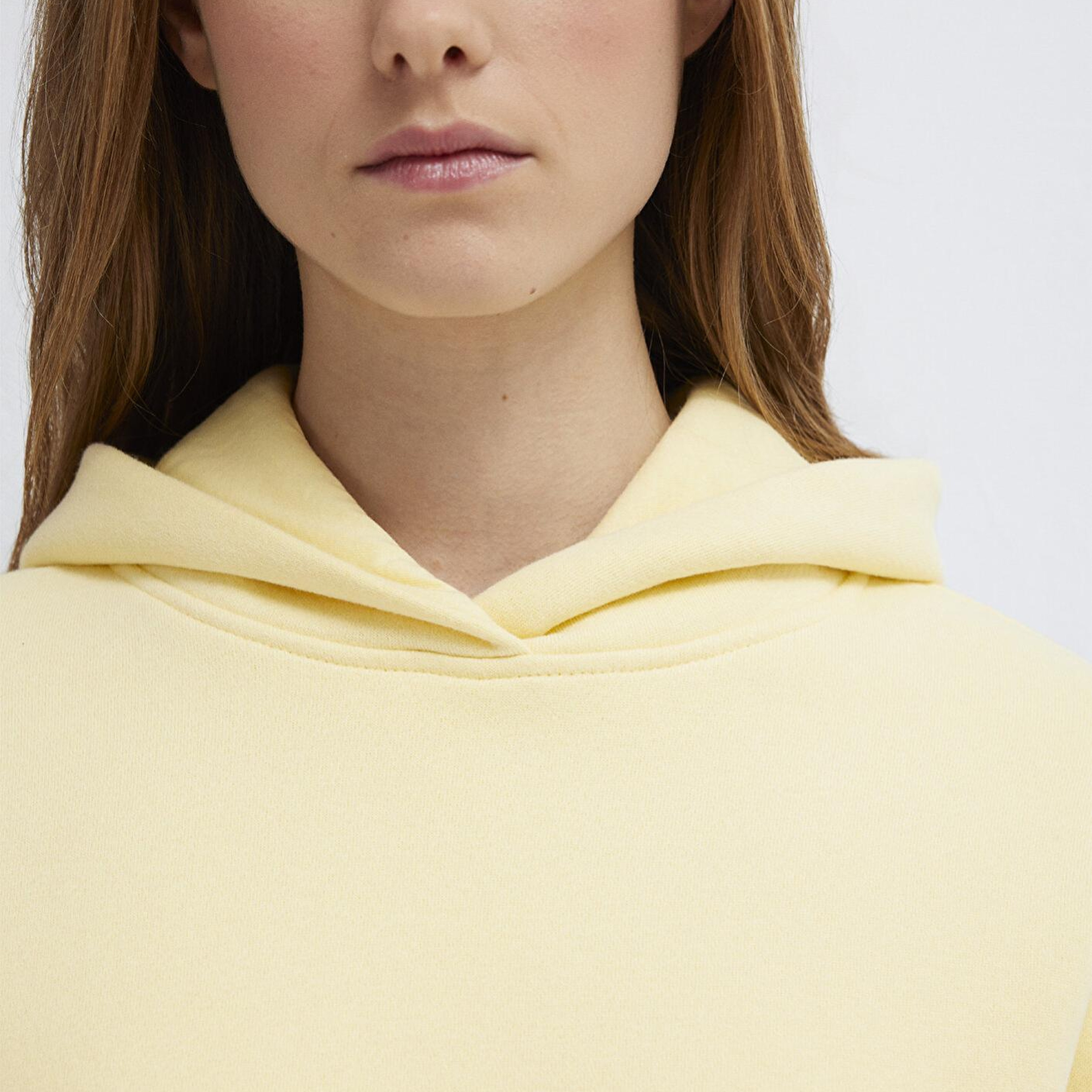 Mavi Kapüşonlu Sarı Sweatshirt 1S10386-71187