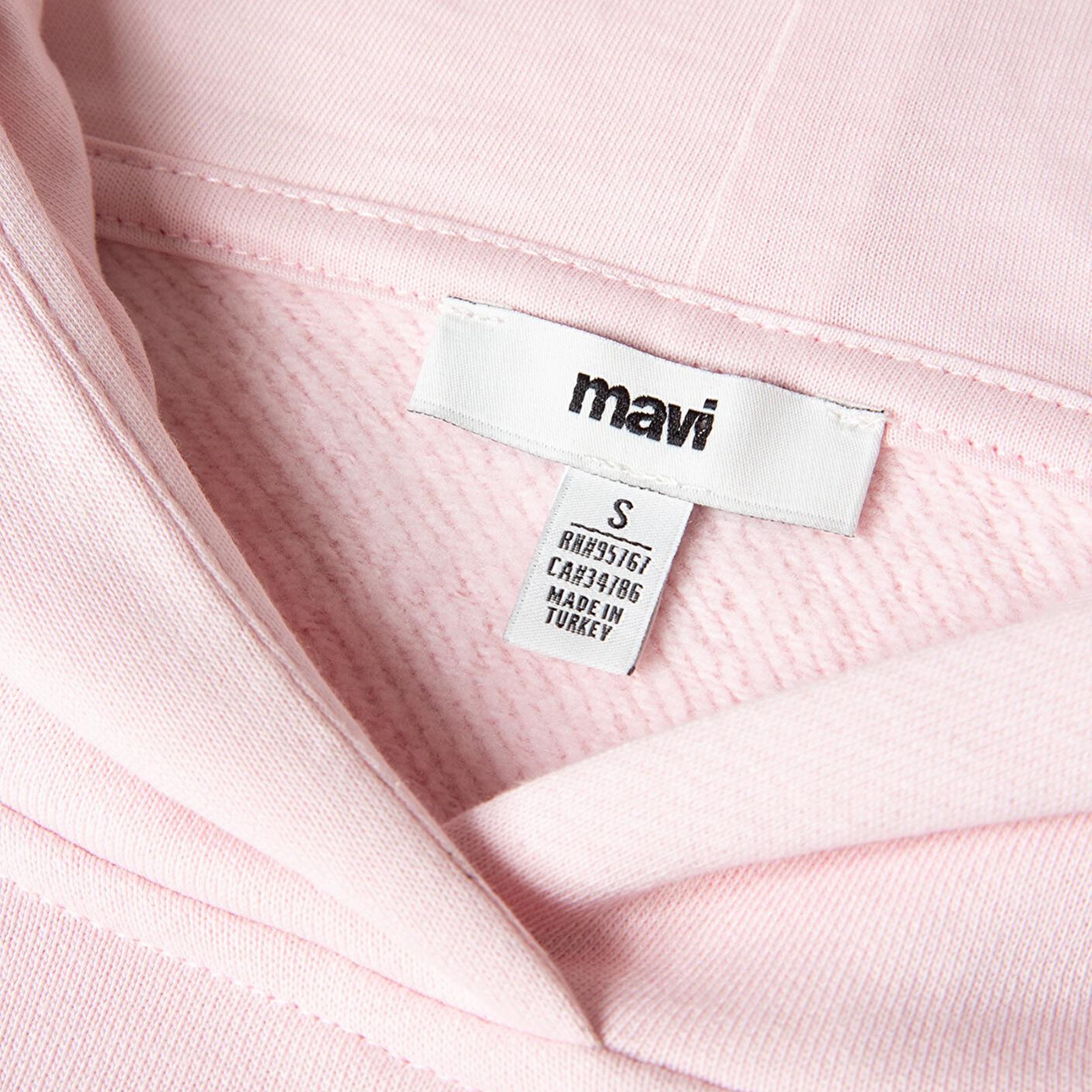 Mavi Kapüşonlu Pembe Sweatshirt 1S10386-71006