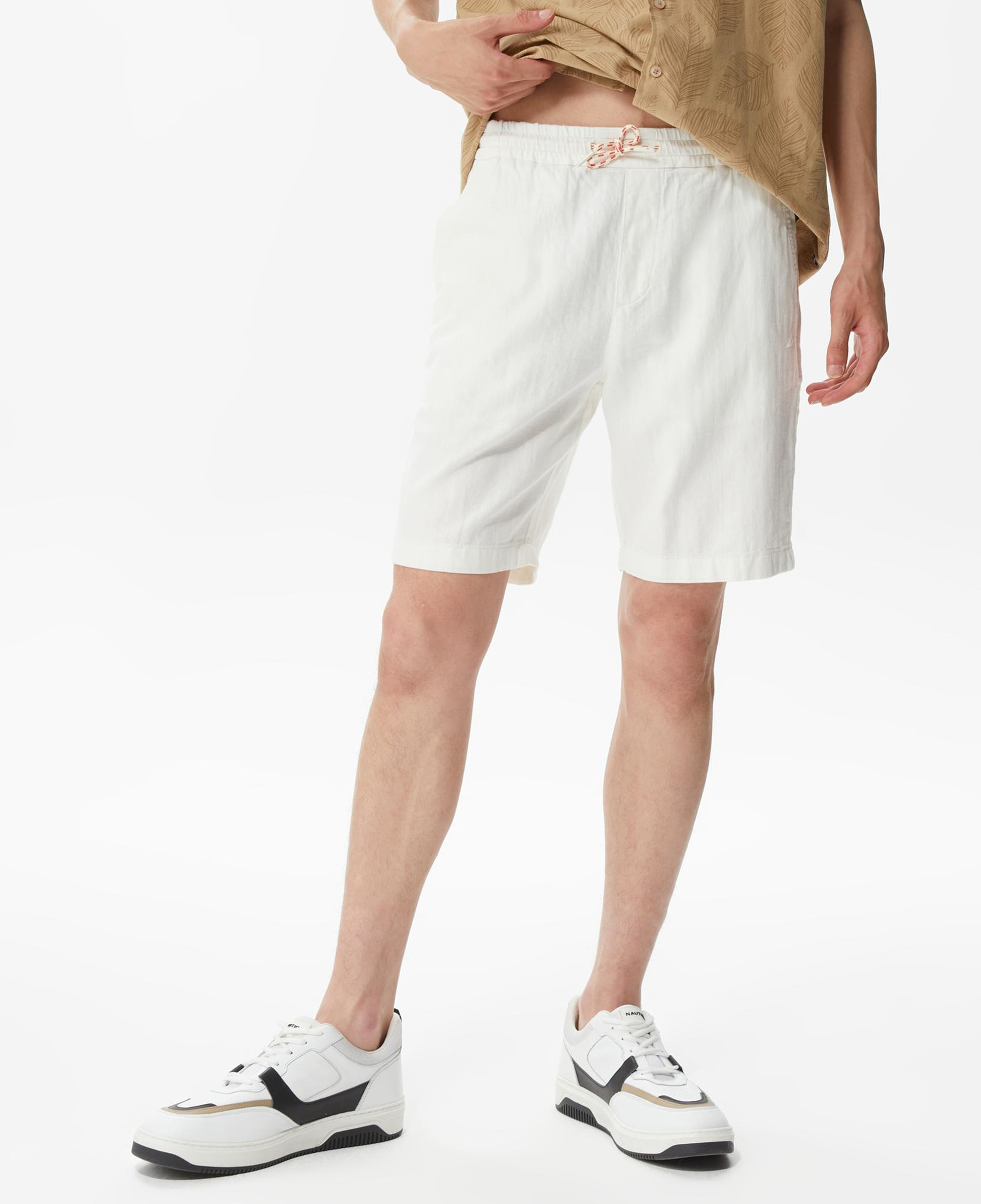 Nautica Erkek Beyaz Bermuda Şort