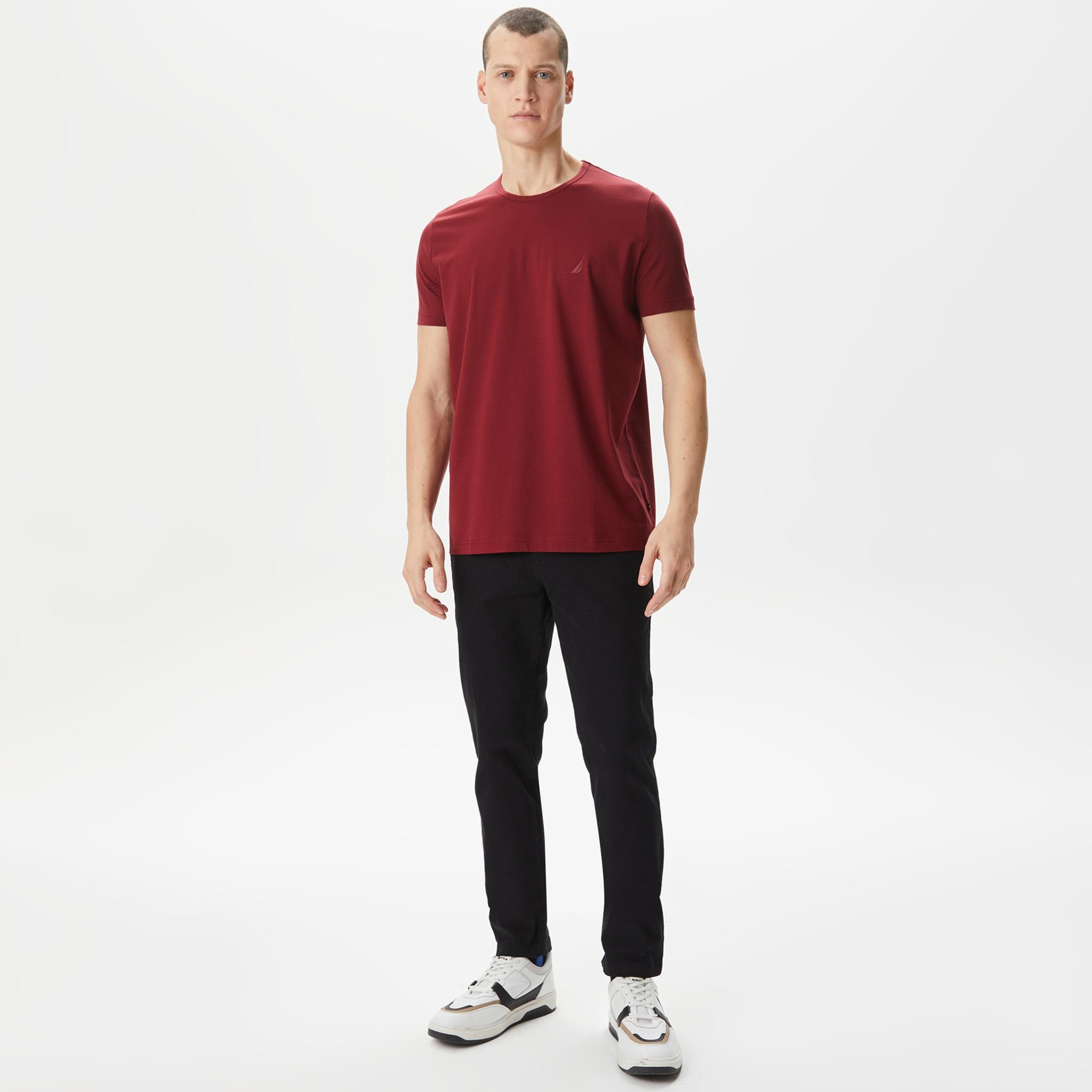 Nautica Erkek Bordo T-Shirt