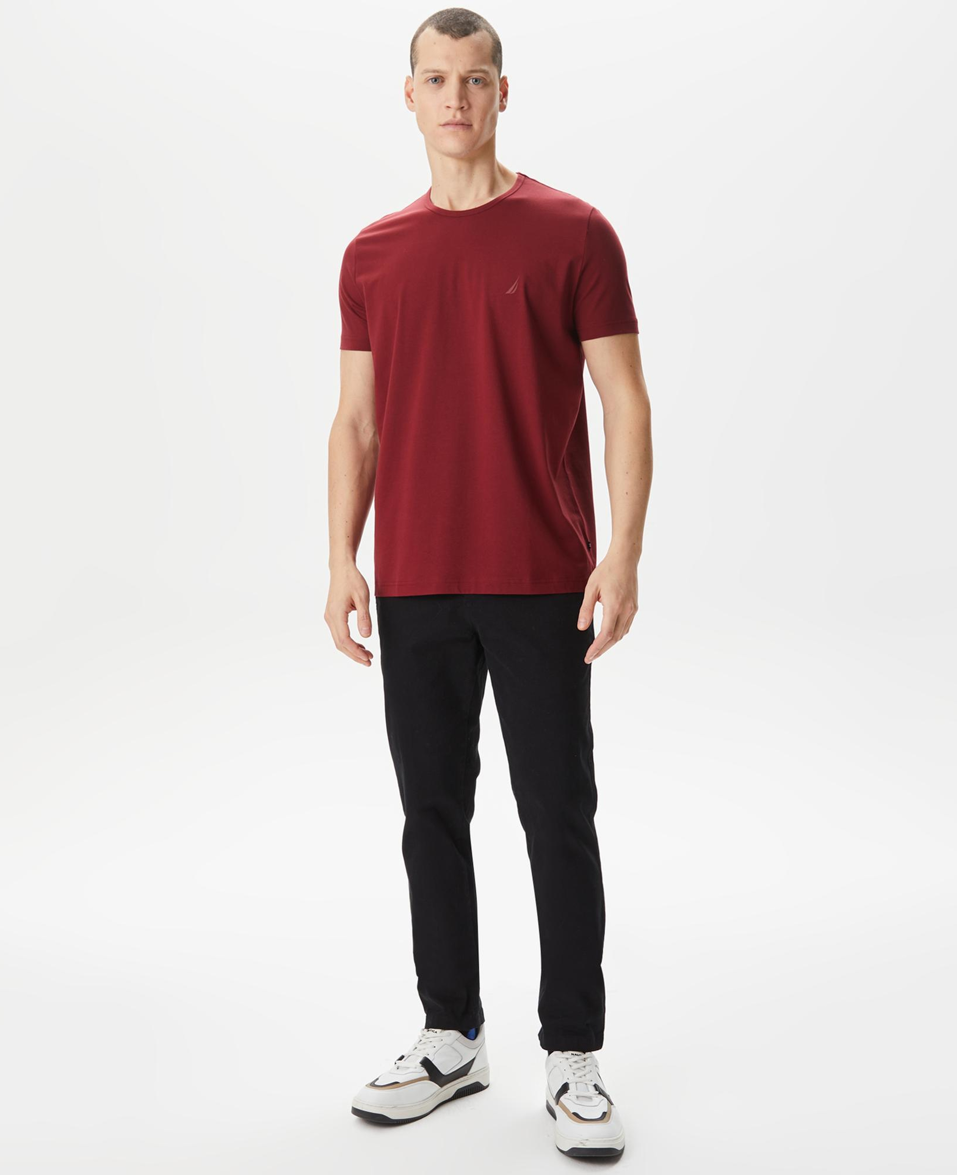 Nautica Erkek Bordo T-Shirt