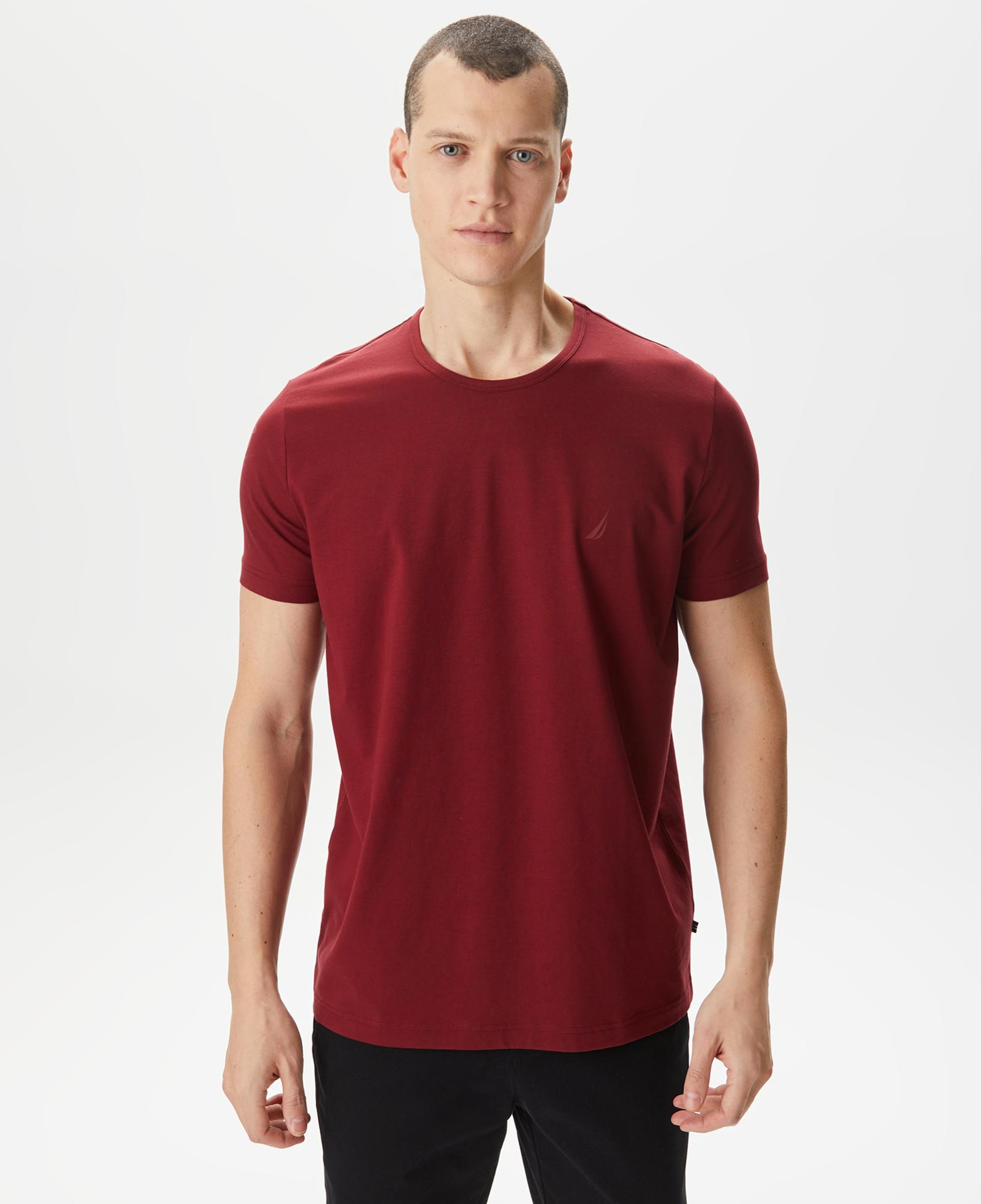 Nautica Erkek Bordo T-Shirt