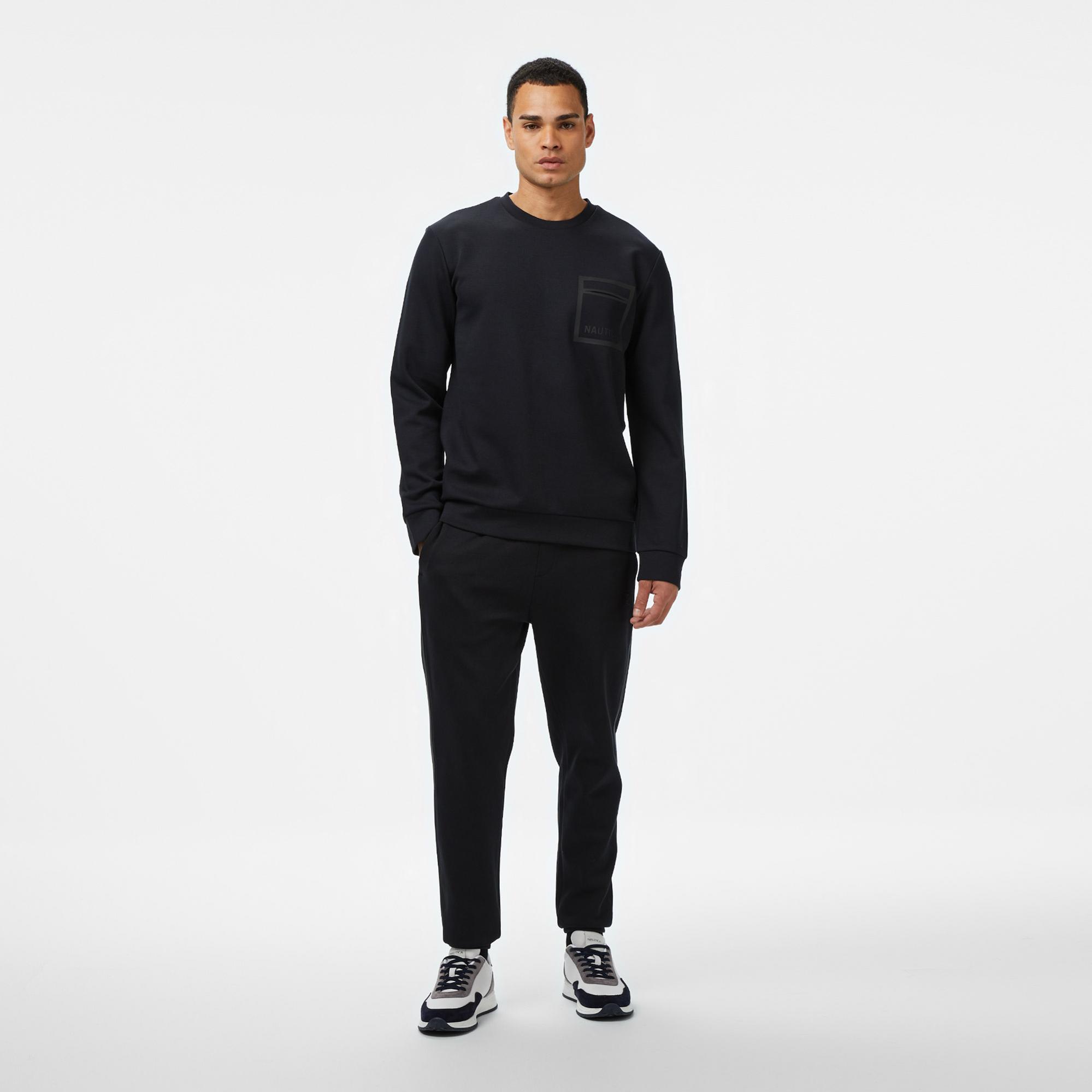Nautica Erkek Siyah Classic Fit Sweatshirt