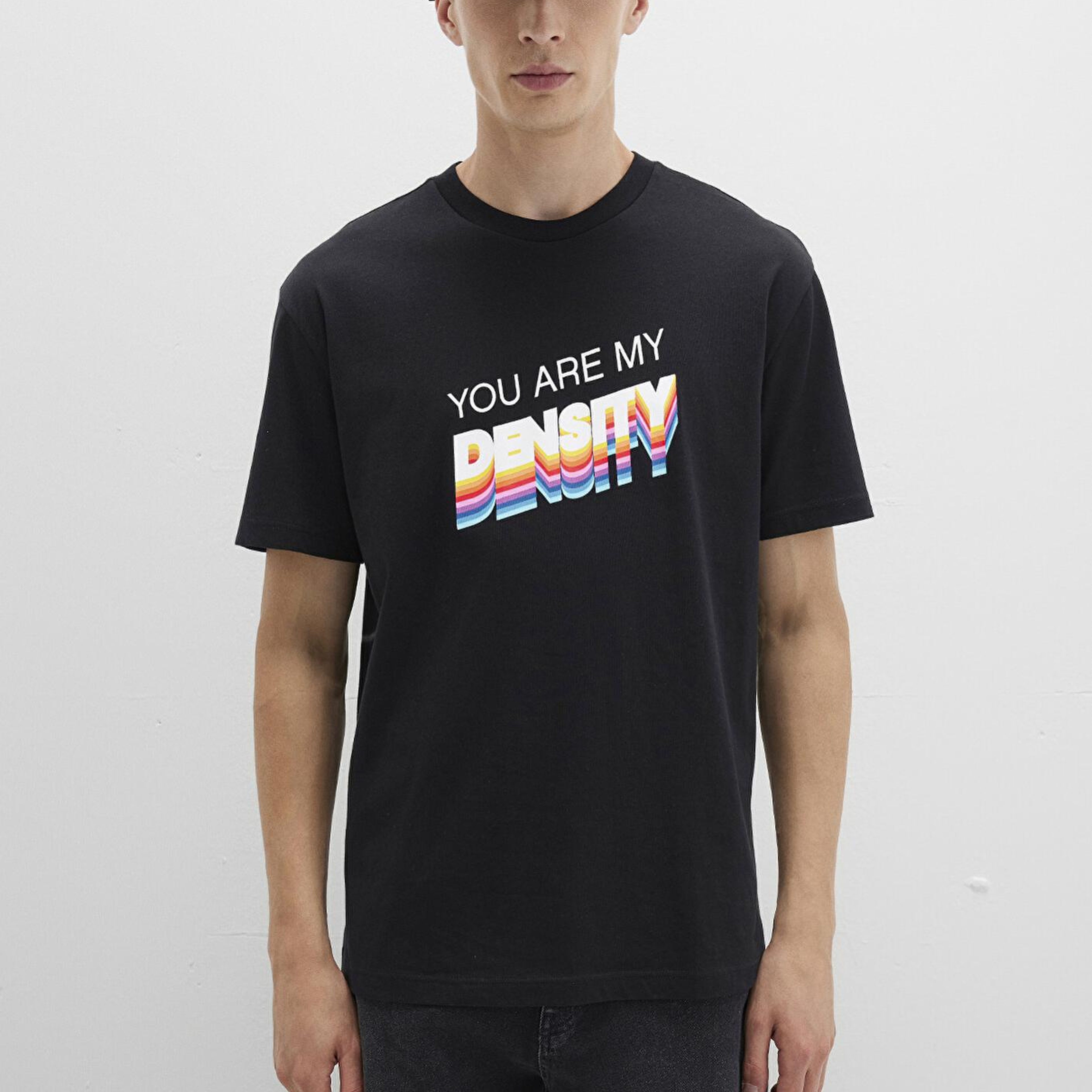 Mavi Back to the Future Baskılı Siyah Tişört Loose Fit / Bol Rahat Kesim 0612924-900