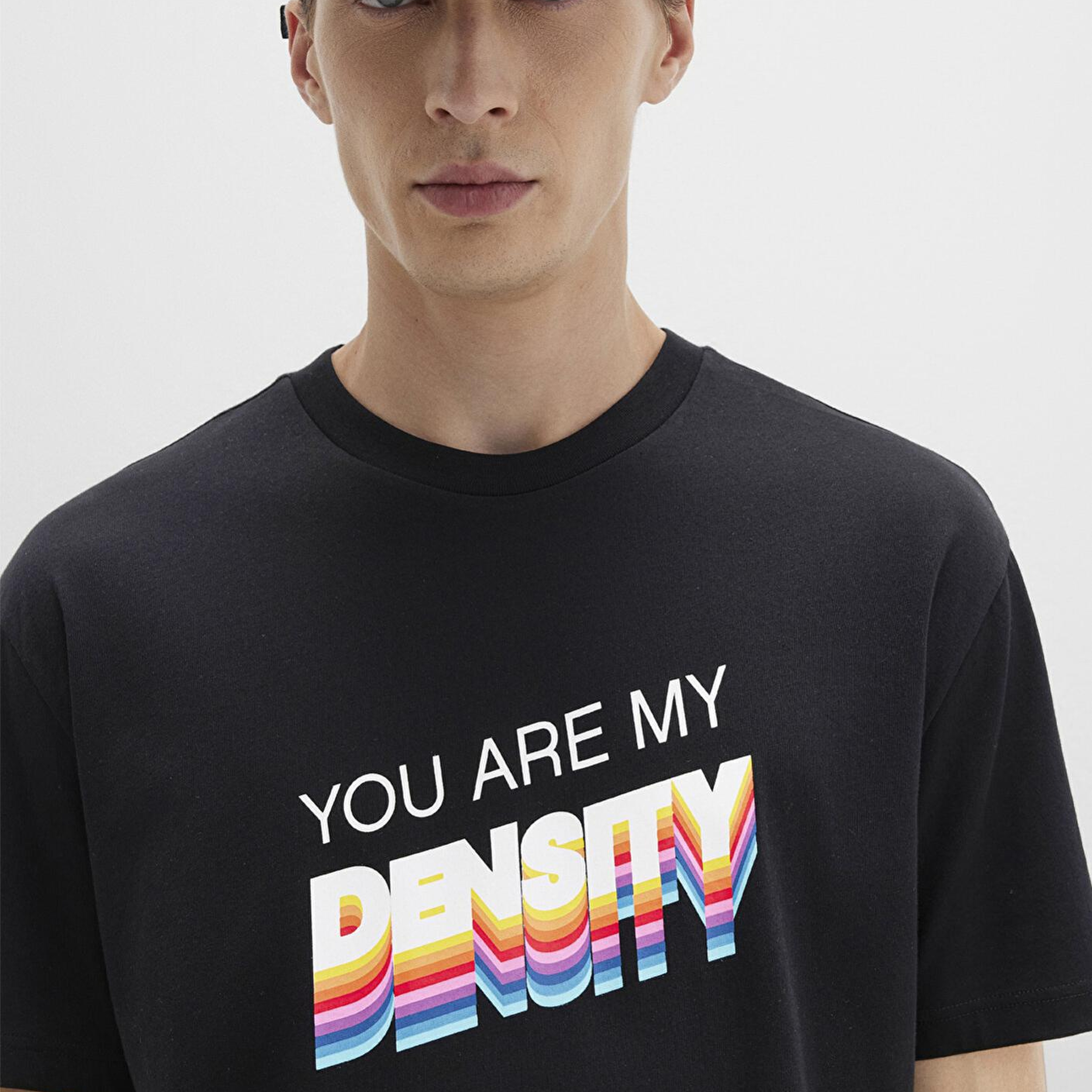 Mavi Back to the Future Baskılı Siyah Tişört Loose Fit / Bol Rahat Kesim 0612924-900