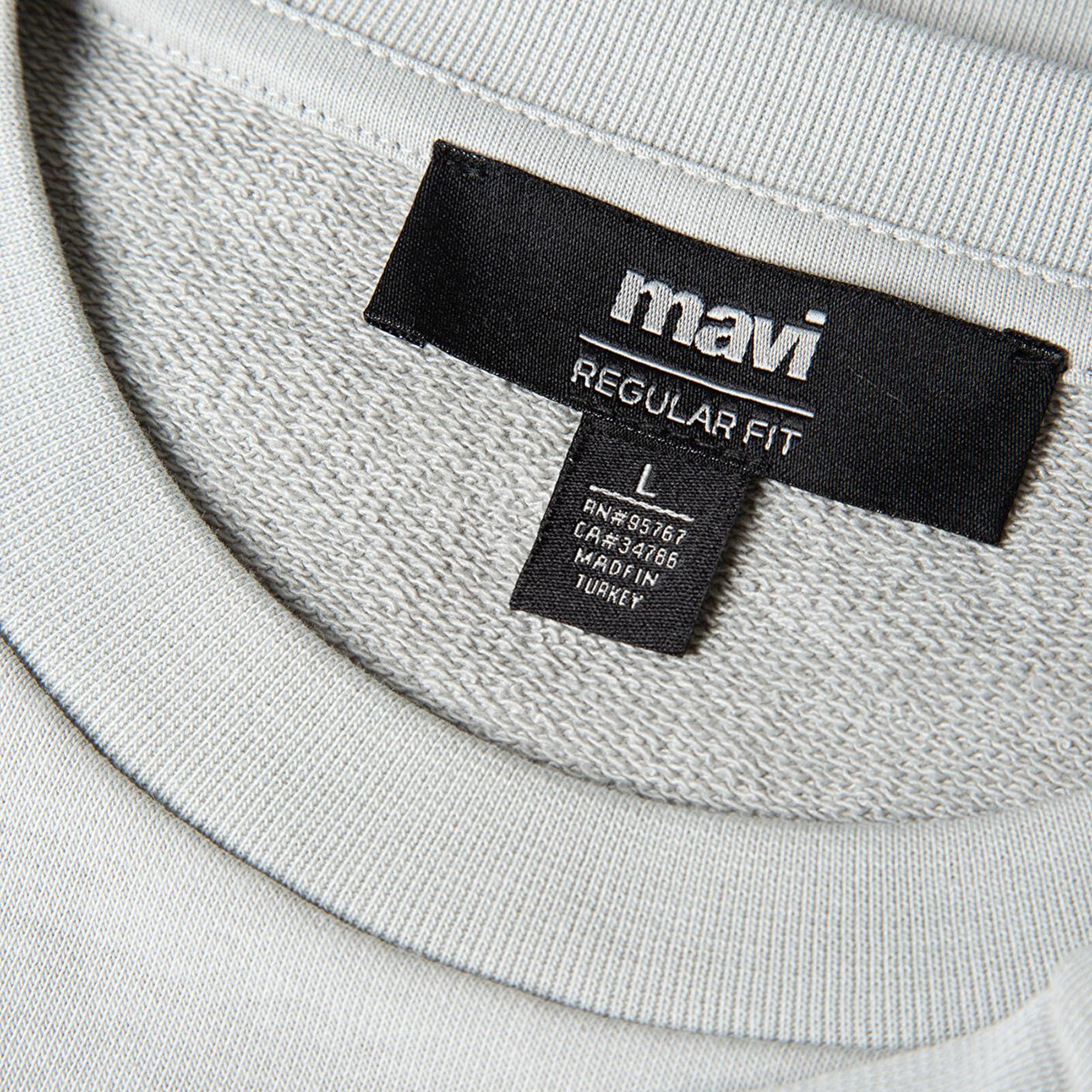 Mavi Mavi Logo Baskılı Gri Sweatshirt 0S10402-70075